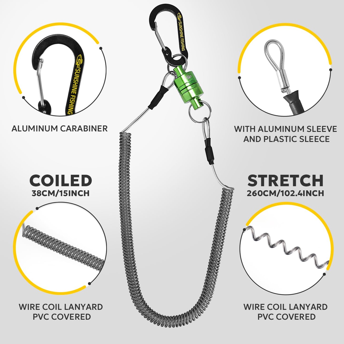 SF Fly Fishing Landing Net Soft Rubber Mesh Trout Net Catch and Release Net