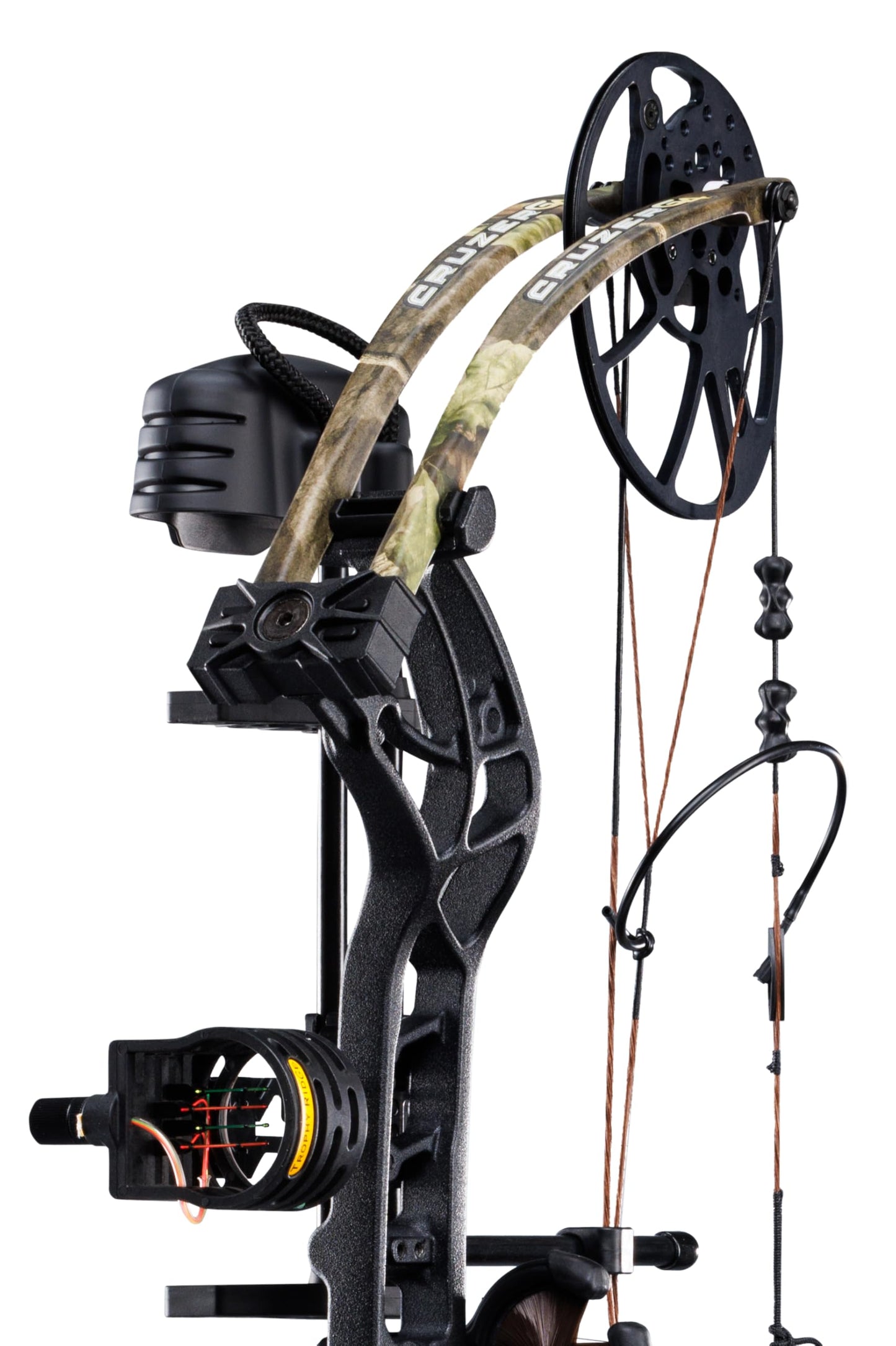 Bear Cruzer G4 Ready to Hunt Compound Archery Bow, 70lb. Draw Weight, Left Hand, Black/Mossy Oak Roots