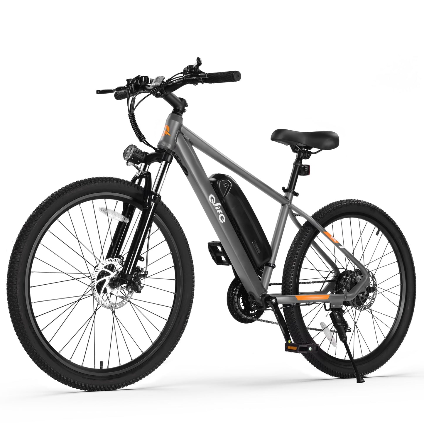 Racer Electric Bike for Adults - 21-Speed Mountain Lightweight Ebike with Peak 750W 22MPH Brushless Motor, 375Wh Removable Battery, 26X2.1 Tire Step Over E-MTB, Up to 40 Miles