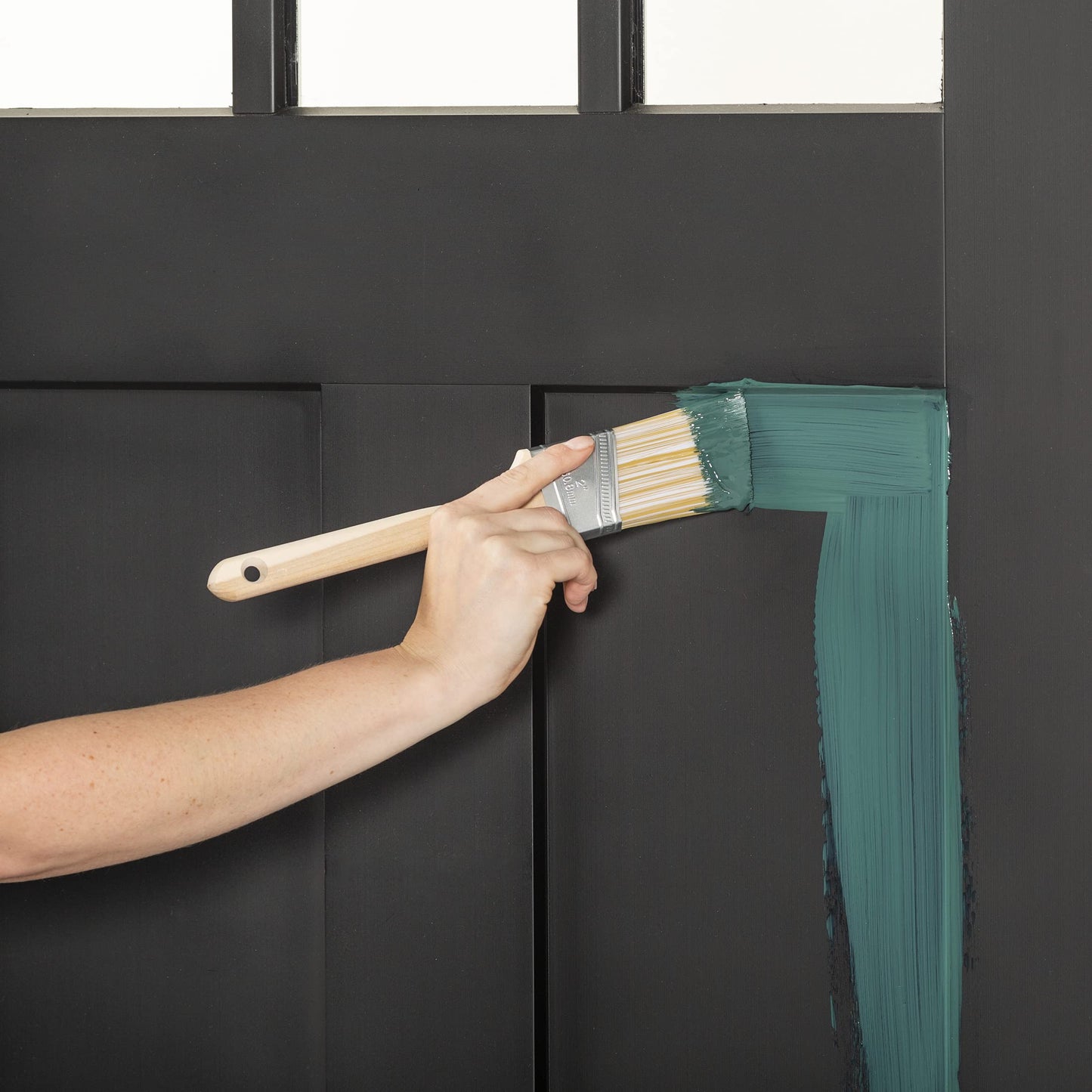 Rust-Oleum 369383 Advanced Dry Door & Trim Paint, Quart, Satin Black