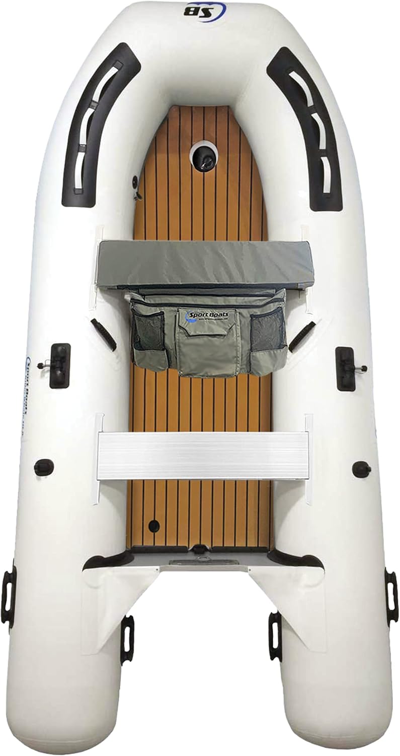 Inflatable Sport Boats - Swordfish 10.8' - Model SB-330A - Air Deck Floor Premium Heat Welded Dinghy with Seat Bag