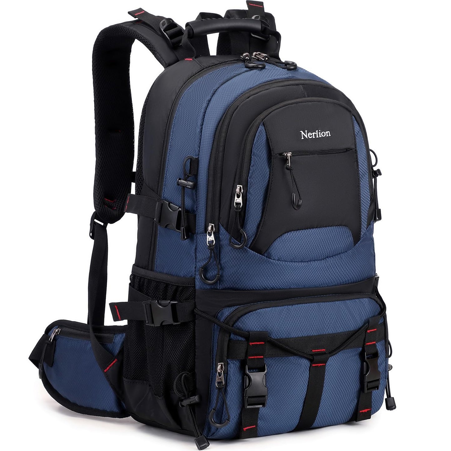 Nerlion 40L Hiking Backpack Travel Backpack for Men Women Camping Waterproof Outdoor Hiking Daypack Lightweight Backpack (Orange)