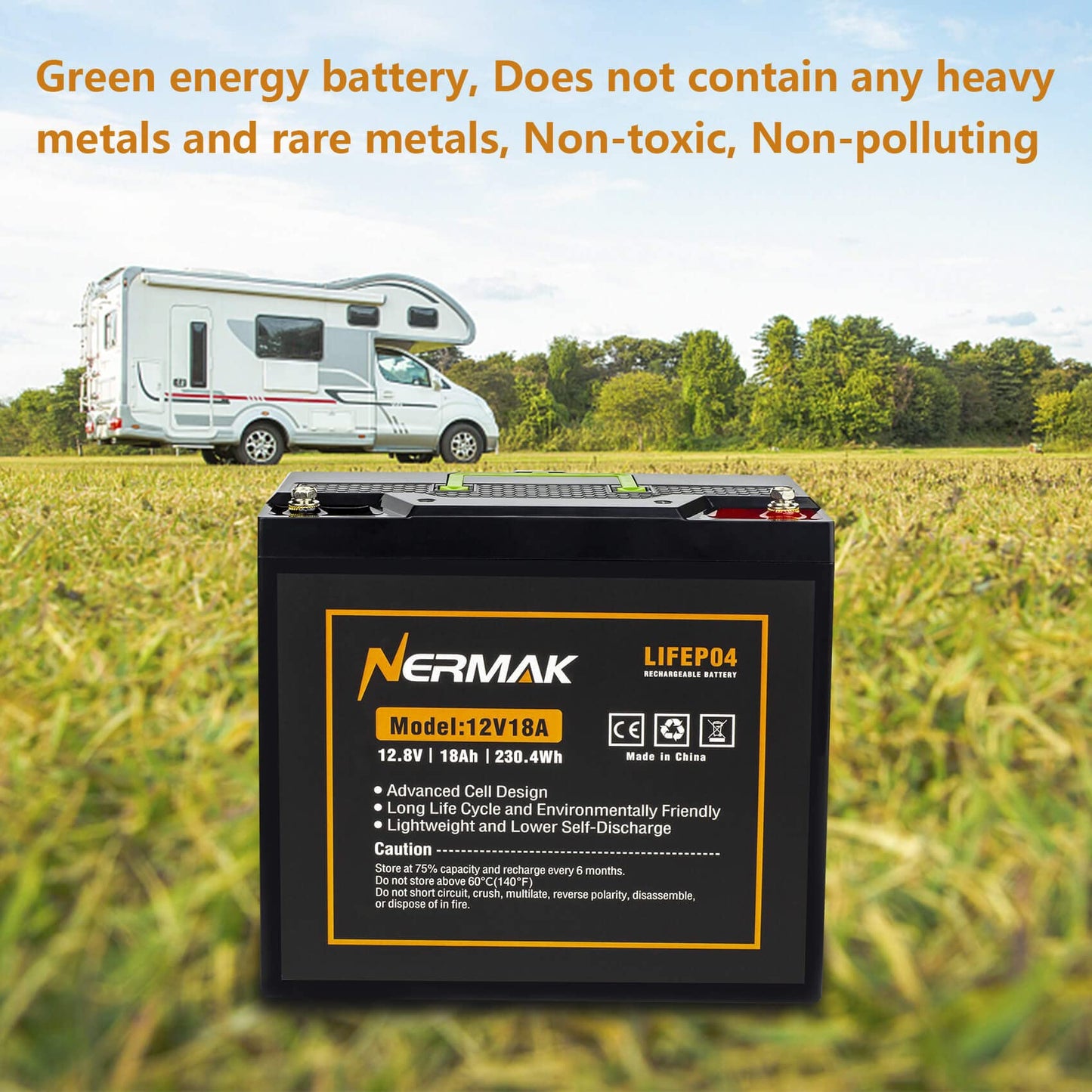 12V 10Ah Lithium LiFePO4 Deep Cycle Battery, 2000+ Cycles Rechargeable Battery for Solar/Wind Power, Small UPS, Lighting, Power Wheels, Fish Finder and More, Built-in 10A BMS