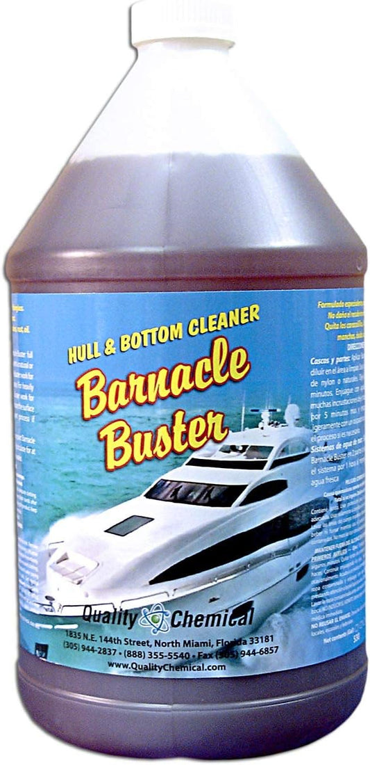 Quality Chemical Barnacle Buster Hull Cleaner for Boats - On/Off Boat Hull Cleaner - Boat Bottom - Star Cleaning Performance - 128 oz (Pack of 1)