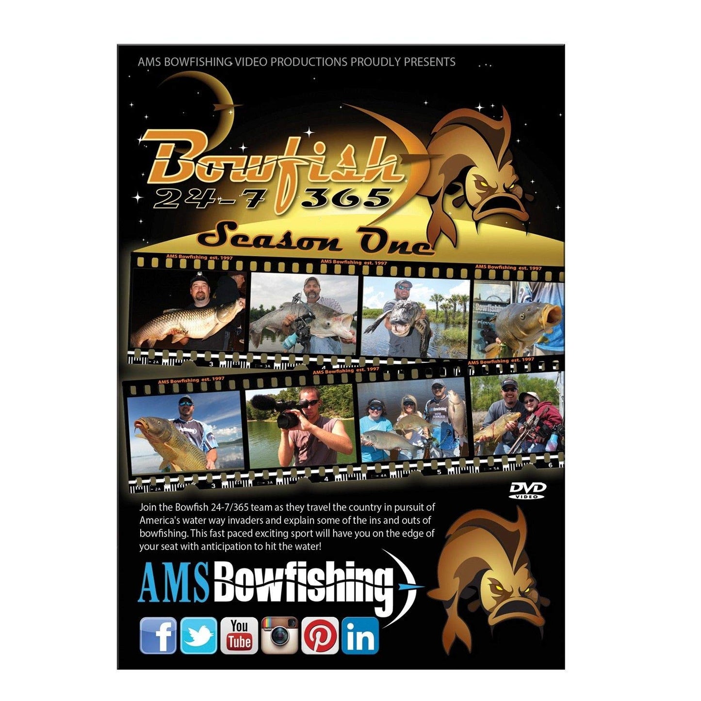 AMS Bowfishing Bowfish 24-7, 365 Season One DVD #V999