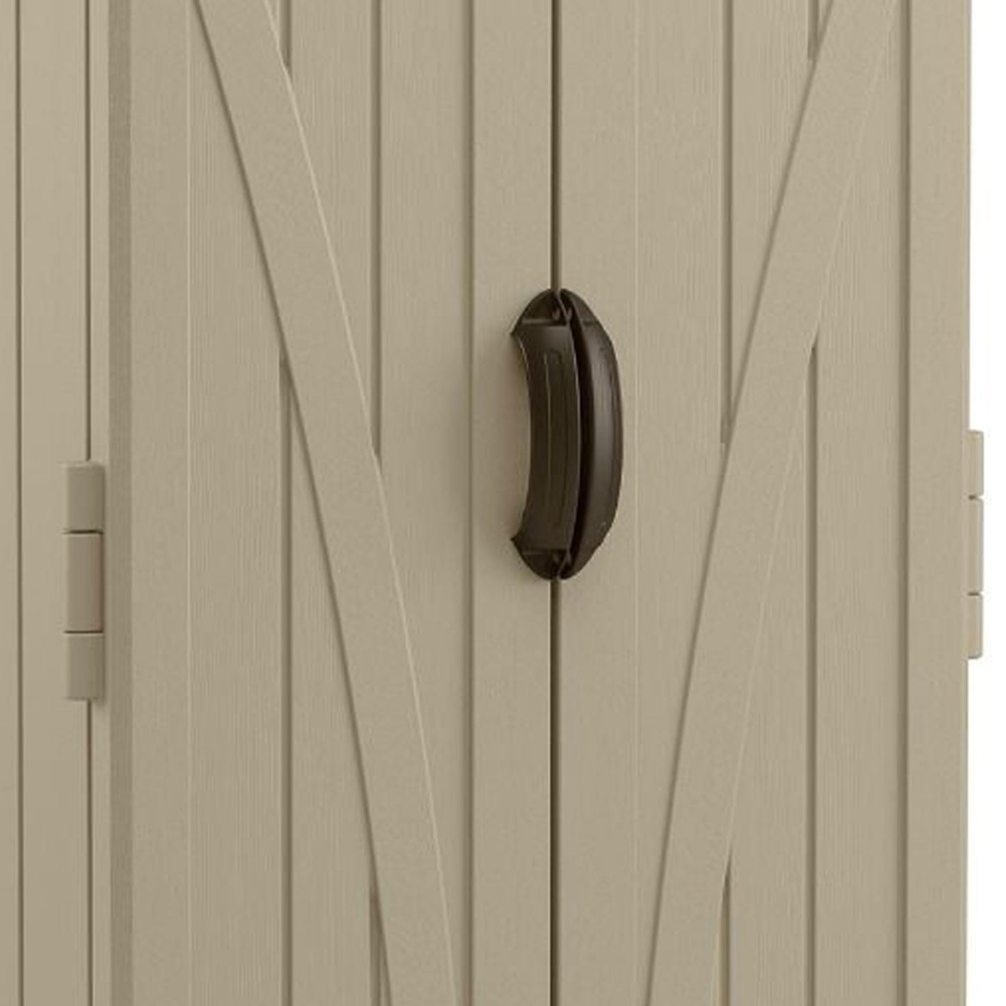 Suncast 54 Cubic Feet Vertical Storage Shed with Durable Plastic Construction, Multiple Wall Panels and Ample Space for Outdoor Storage