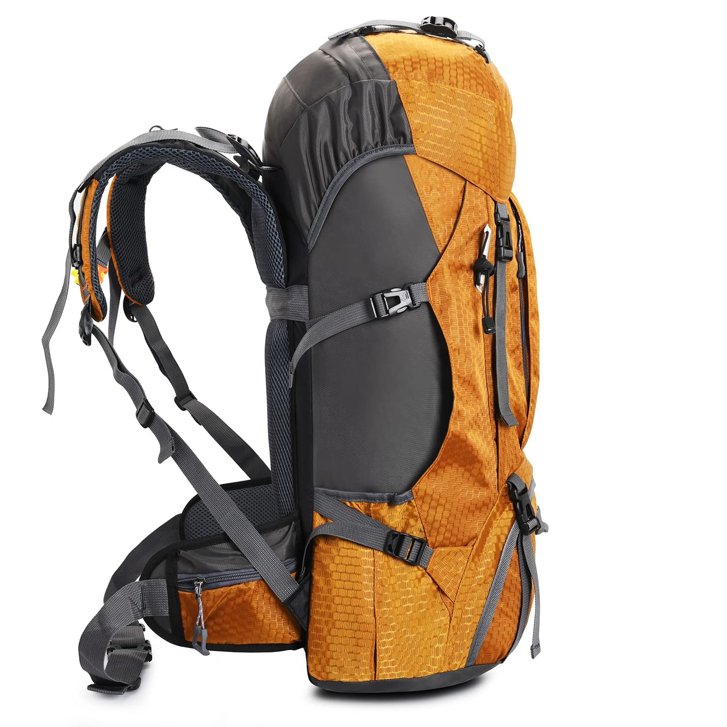 Bseash 60L Waterproof Hiking Camping Backpack with Rain Cover, Large Outdoor Sport Travel Daypack Rucksack for Climbing