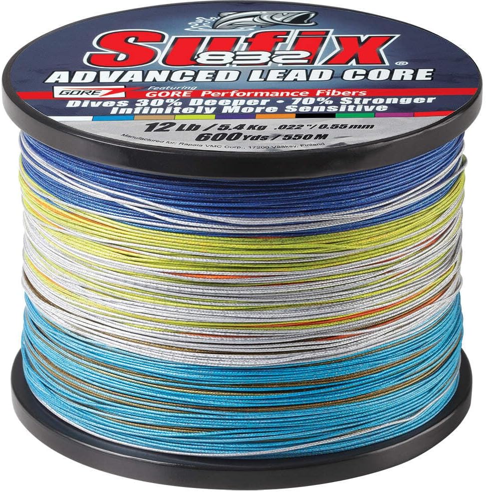 Sufix 832 Lead Core 12 lb Metered - 600 Yds