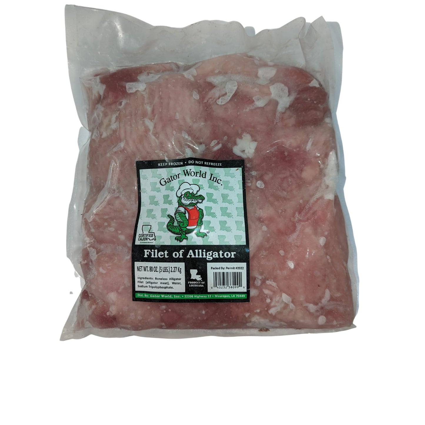 Alligator Filets - Farm Raised - Great for Grilling and Frying - Just Add Your Favorite Batter and Seasoning - Exotic and Flavorful Meat - Perfect for Cookouts, Parties, Holiday Feasts, or Work Events that need an Extraordinary Touch - Elevate Your gather