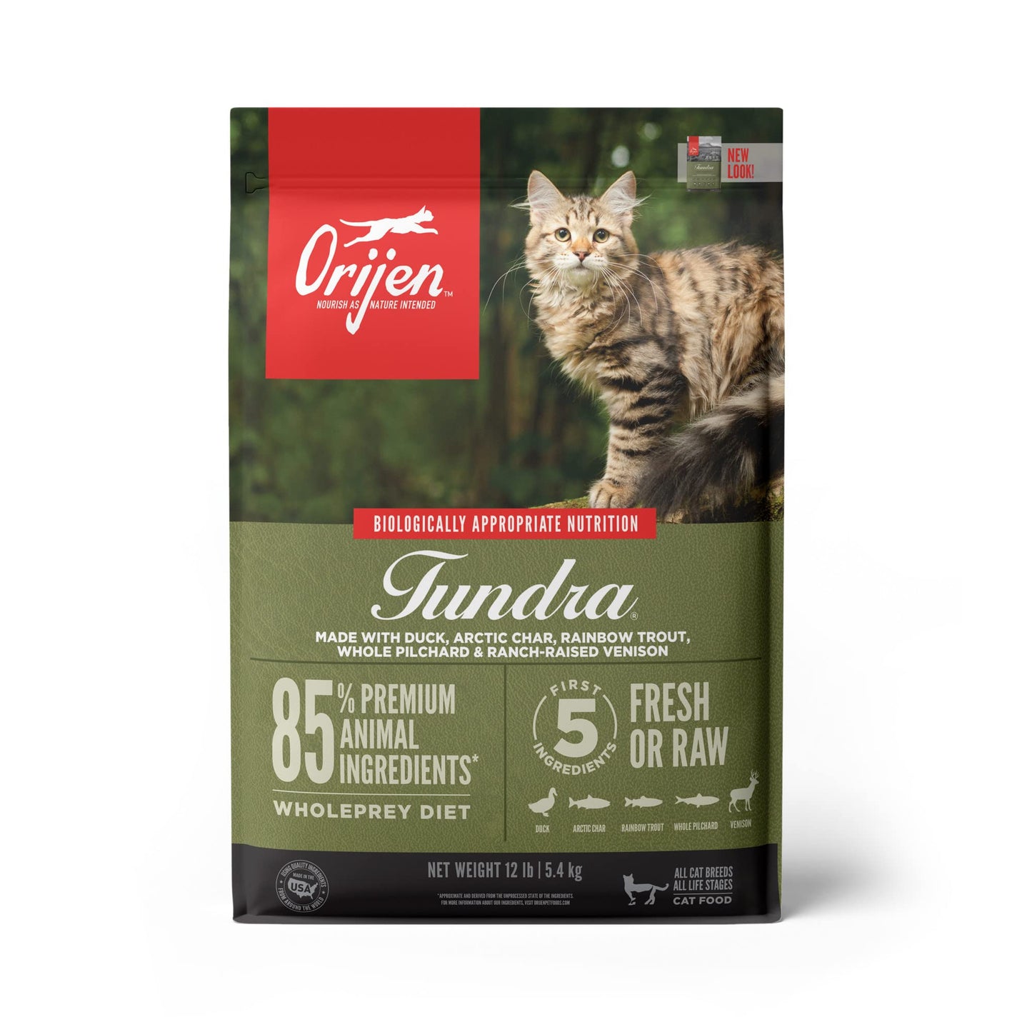 ORIJEN Grain Free High Protein Premium Dry Cat Food Original Recipe, 4lb Bag