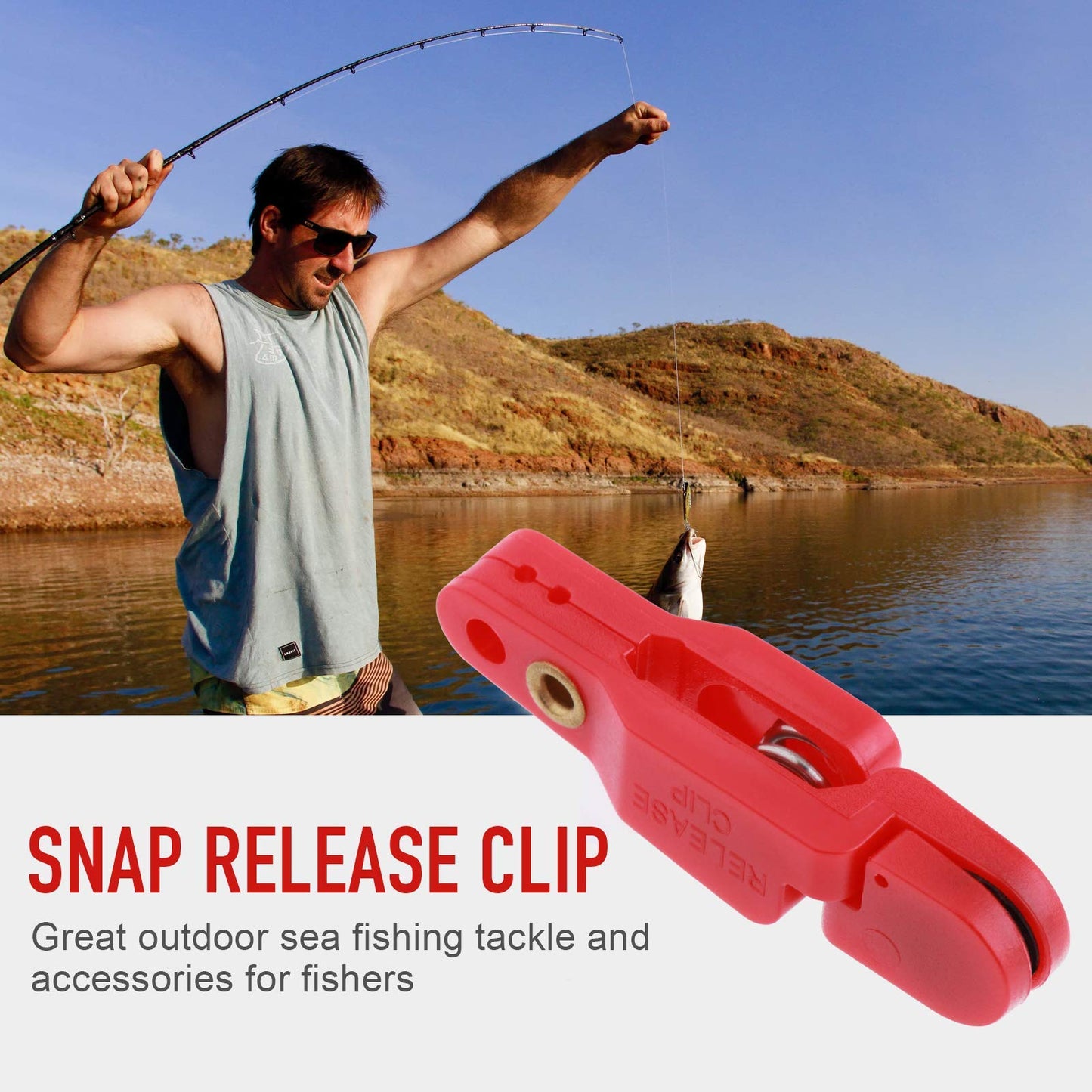 Heavy Tension Snap Release Clips for Weight Planer Board Kites Downrigger Trolling Fishing