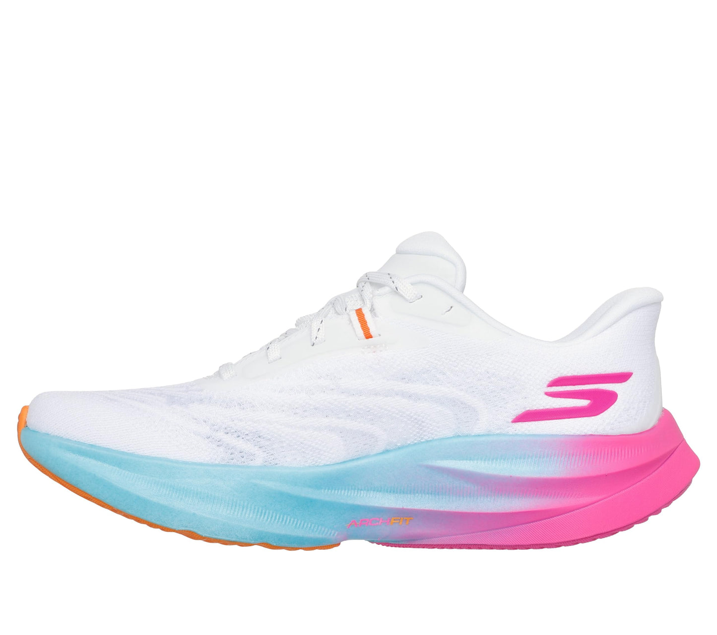 Skechers Women's Aero Spark Sneaker, White/Multi, 9