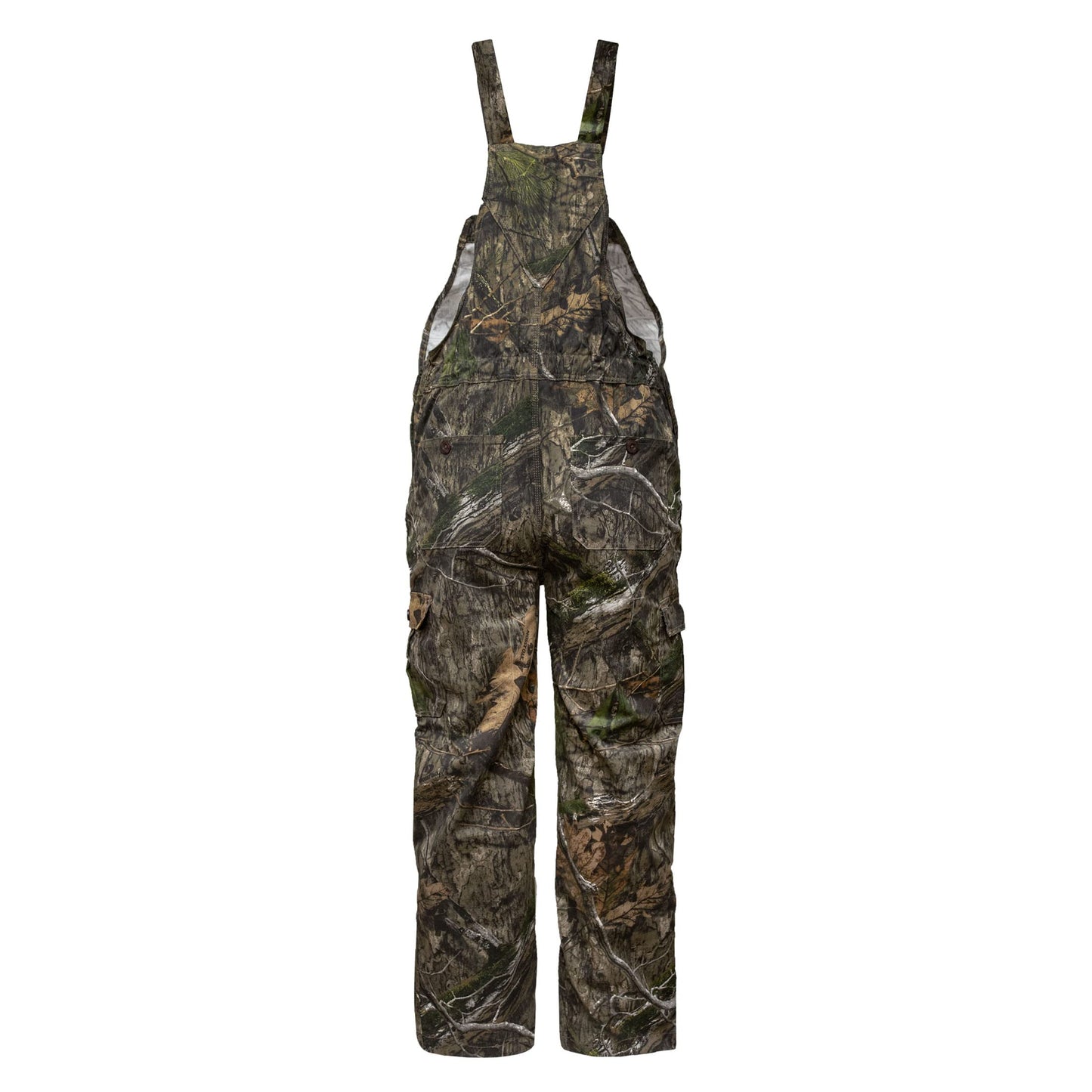 Mossy Oak Cotton Mill 2.0 Camo Hunting Bibs, Uninsulated Camo Overalls for Men