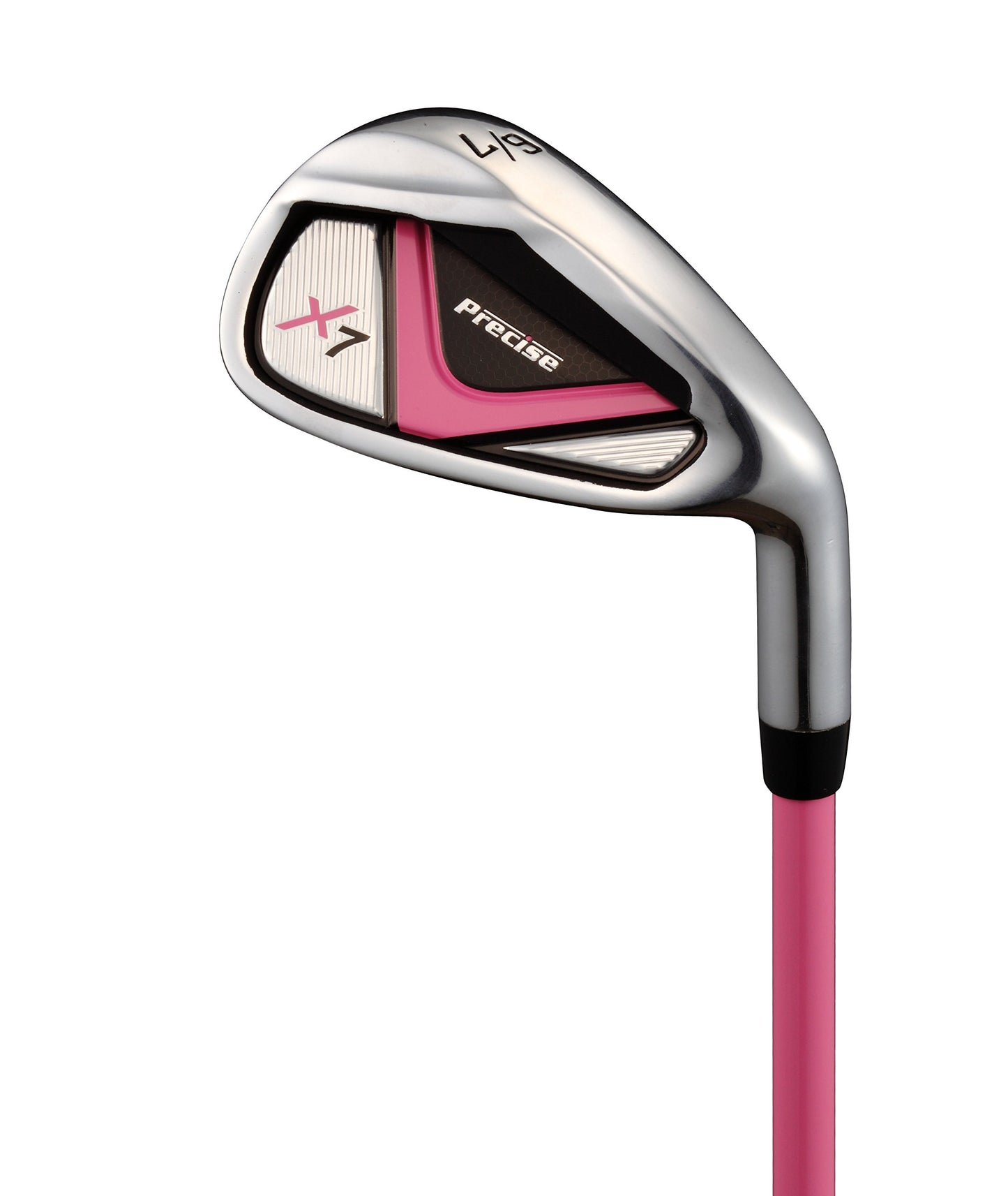 Distinctive Girls Pink Junior Golf Club Set for Age 9 to 12 ( Height 4'4" to 5' ), Left Handed Only, Set Includes: Driver, Hybrid Wood, 2 Irons, Putter, Bonus Stand Bag & 2 Headcovers