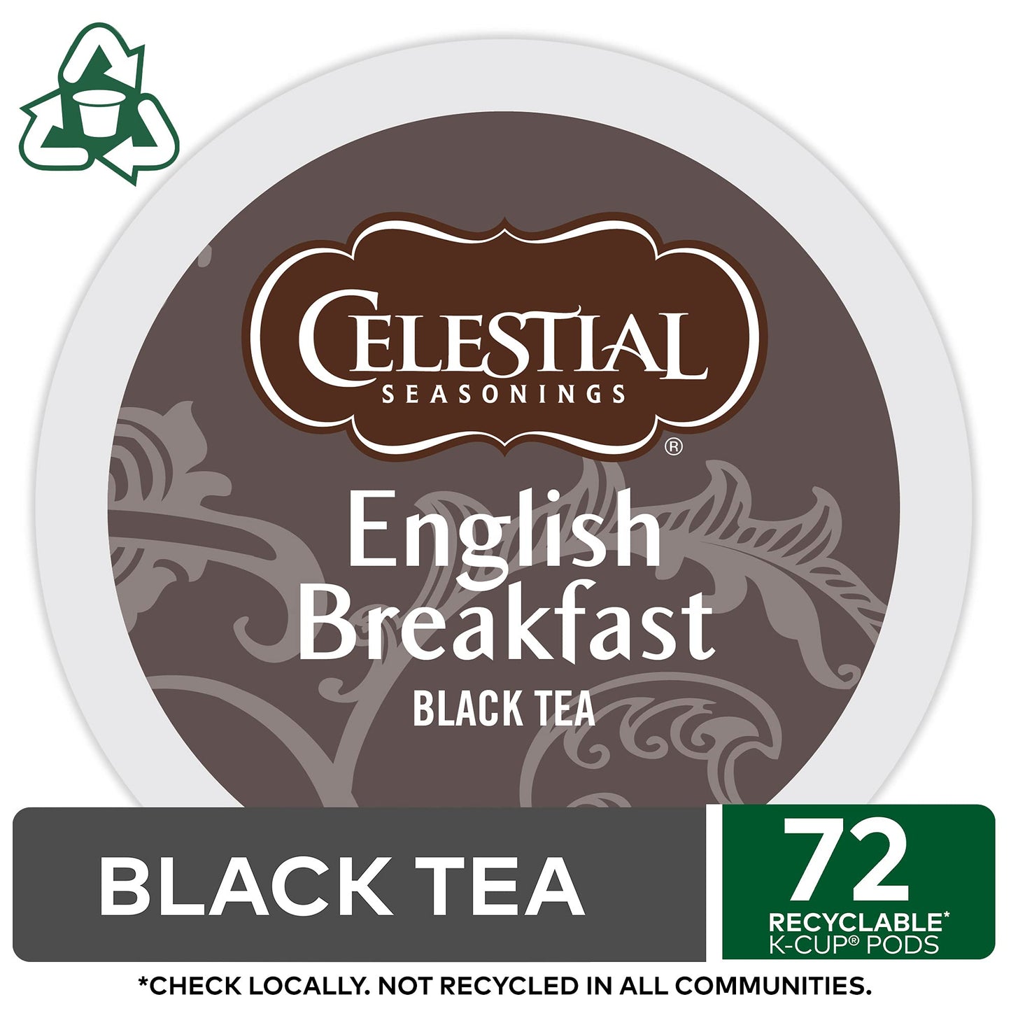 Celestial Seasonings English Breakfast Black Tea, Single-Serve Keurig K-Cup Pods, 96 Count