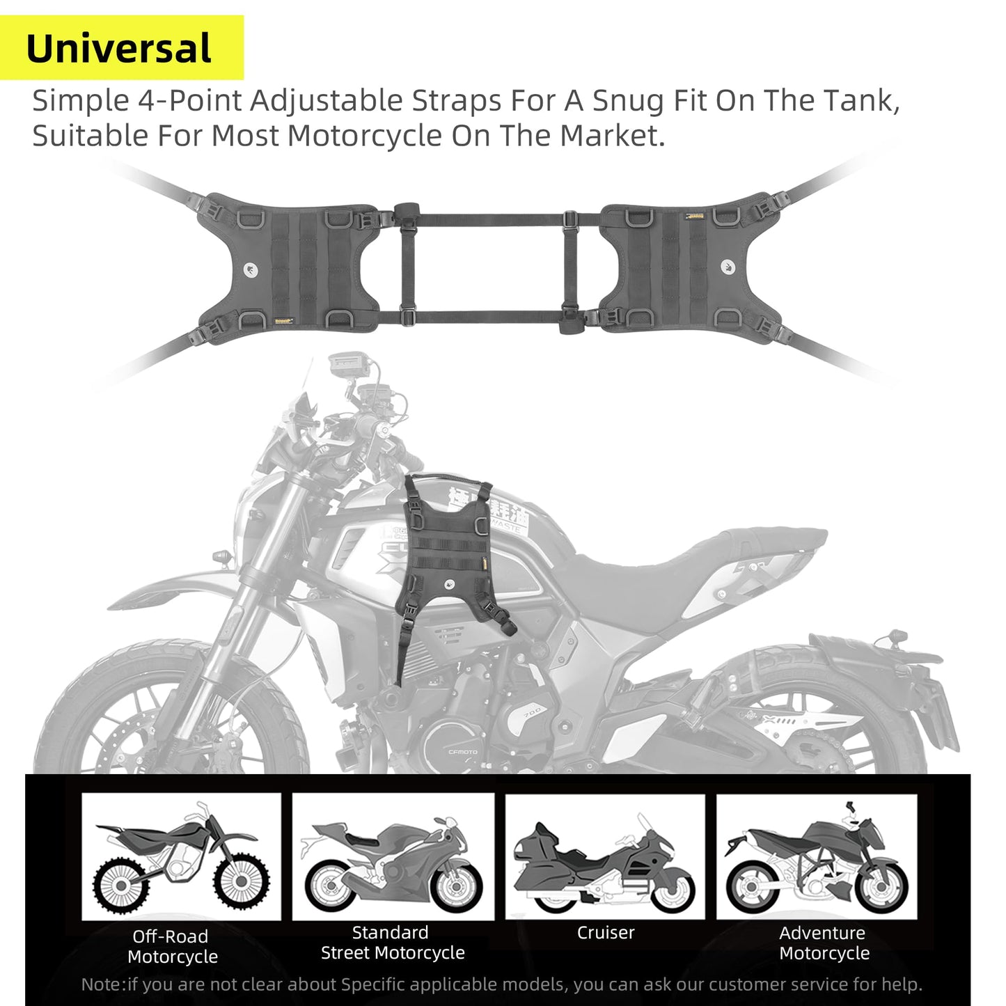 Rhinowalk Motorcycle Tail Bag Motorbike Side Bag 8L Full Waterproof Motor Saddle Pannier Bag Rear Rack Trunk Professional Motor Accessories-Black