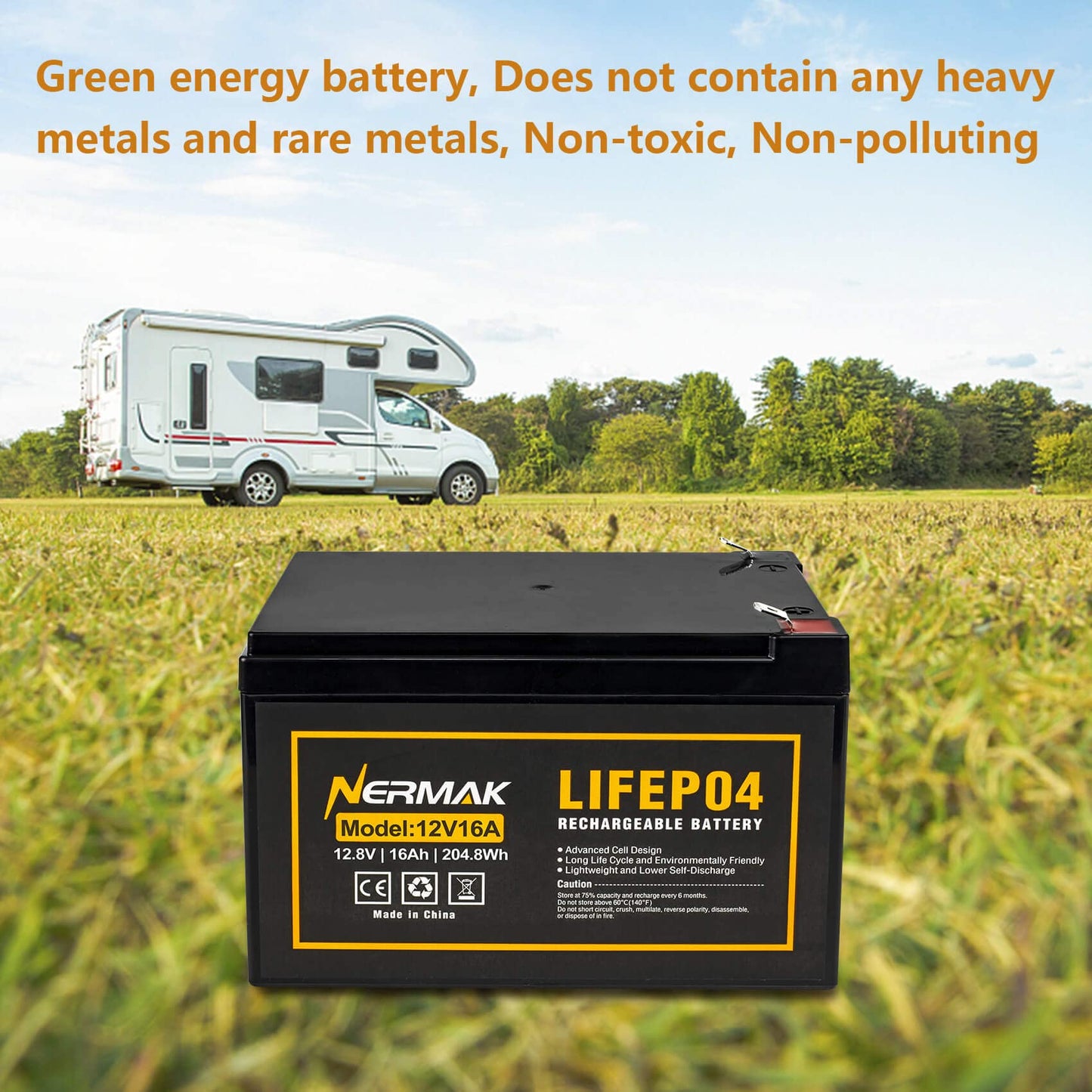 12V 10Ah Lithium LiFePO4 Deep Cycle Battery, 2000+ Cycles Rechargeable Battery for Solar/Wind Power, Small UPS, Lighting, Power Wheels, Fish Finder and More, Built-in 10A BMS
