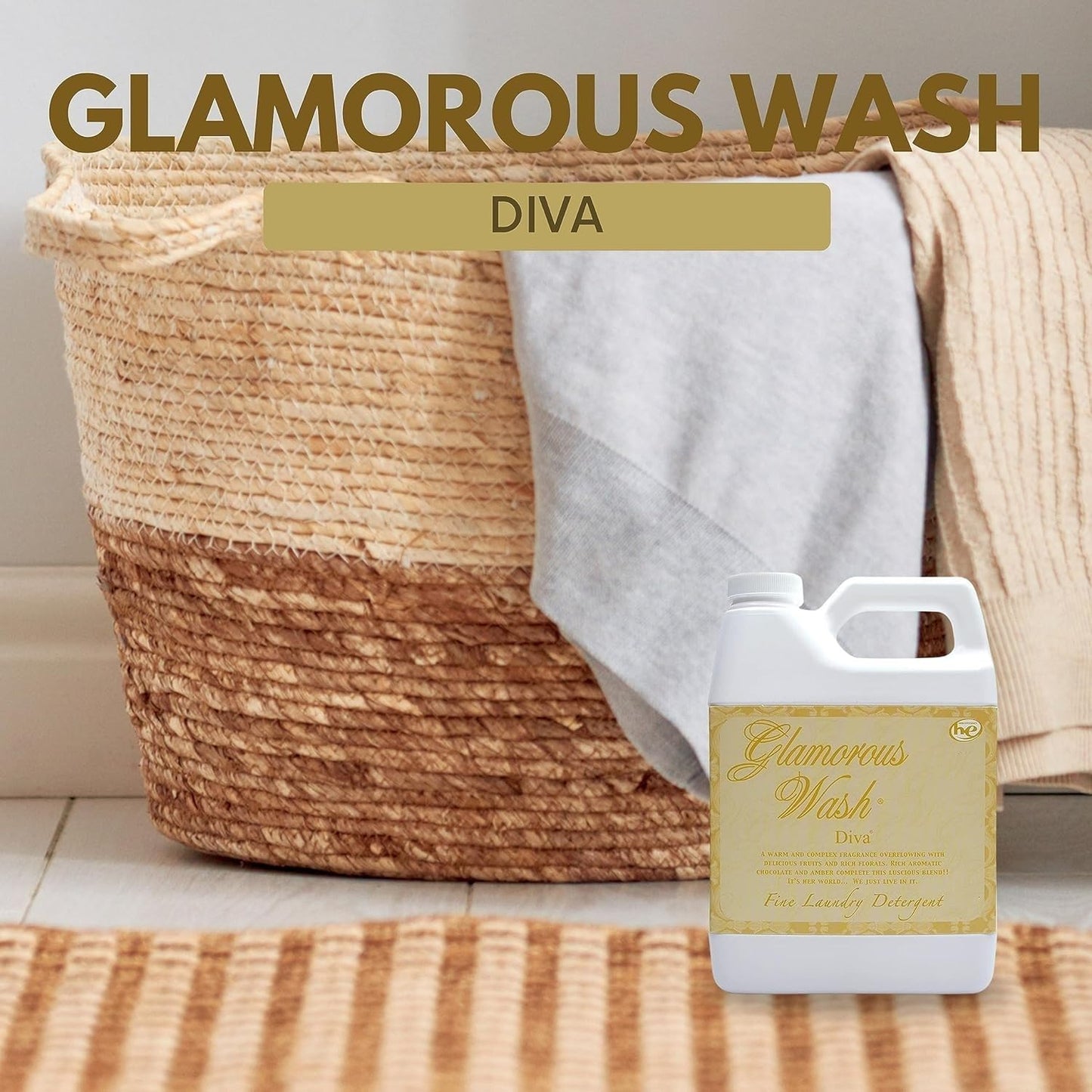 TYLER Gallon Glam Wash Laundry Detergent, Diva 128 Fl Oz (Pack of 1)