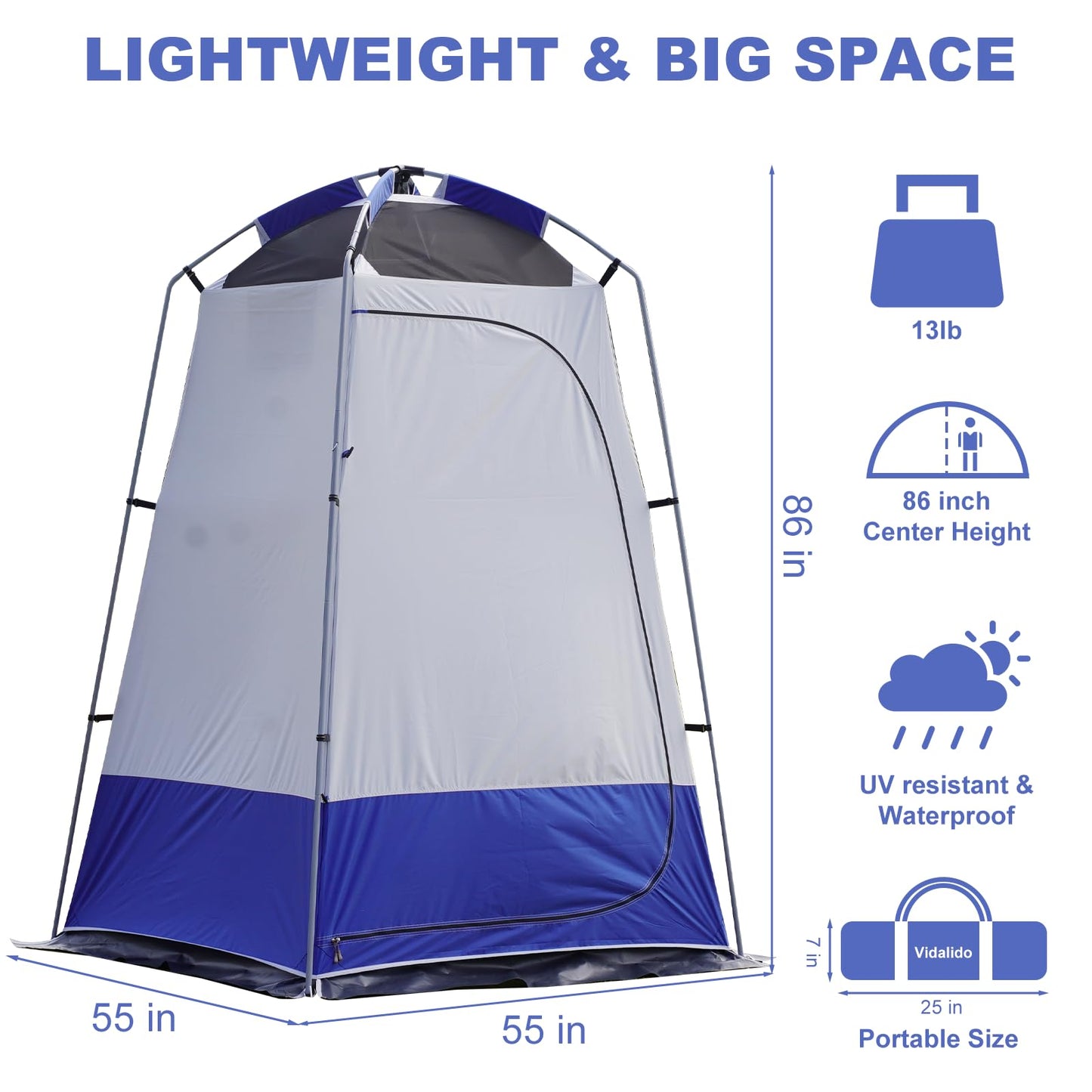 Outdoor Shower Tent Changing Room Privacy Portable Camping Shelters