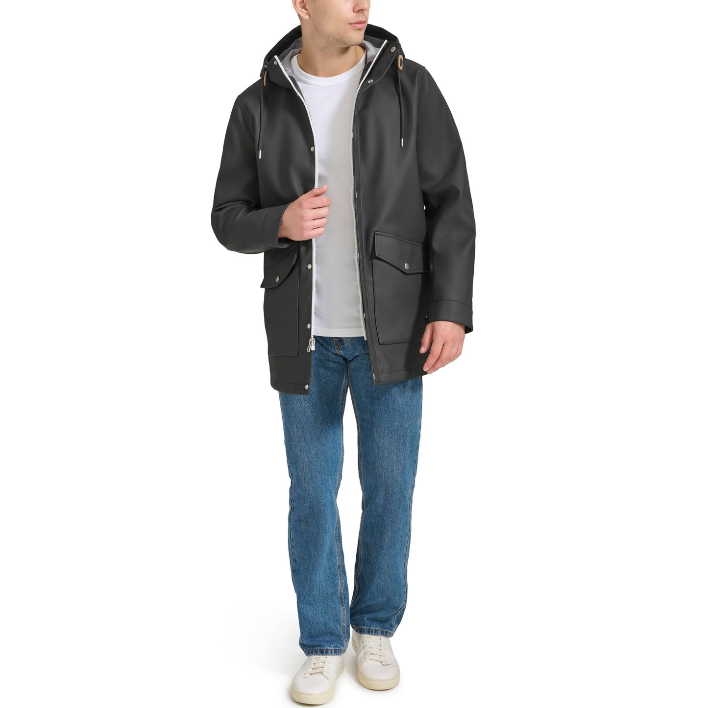 Levi's Men's Rubberized Rain Parka Jacket