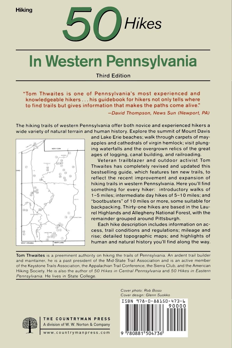 Explorer's Guide 50 Hikes in Western Pennsylvania: Walks and Day Hikes from the Laurel Highlands to Lake Erie (Explorer's 50 Hikes)