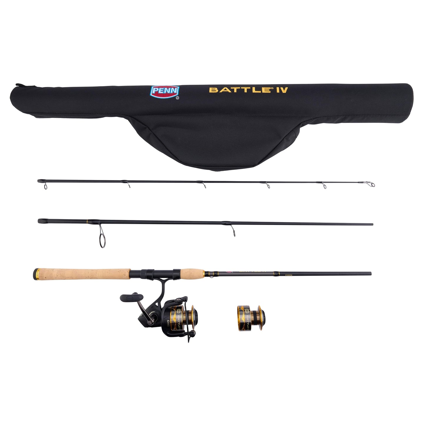 PENN Battle IV Spinning Reel and Fishing Rod Combo