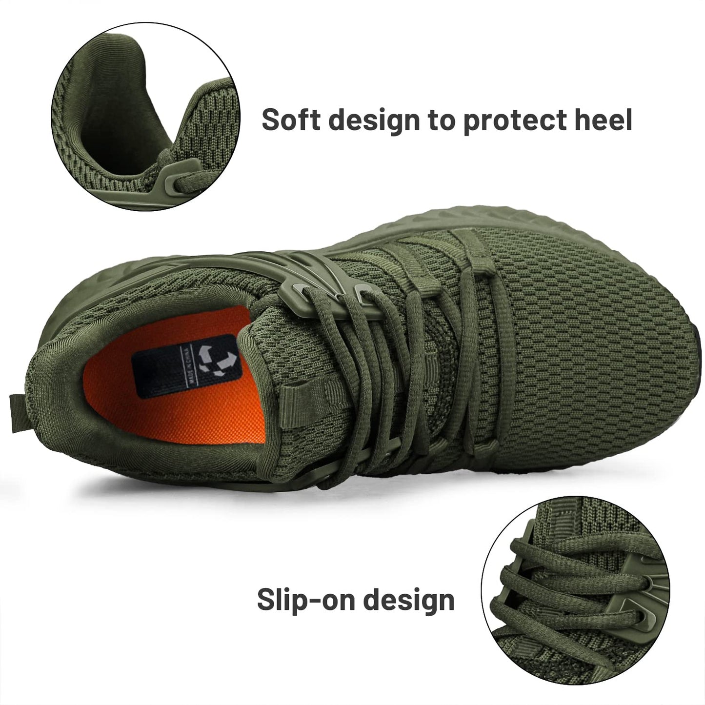 Abboos Womens Slip On Sneakers Women Walking Tennis Shoes Lightweight Casual Sneakers for Gym Travel Work