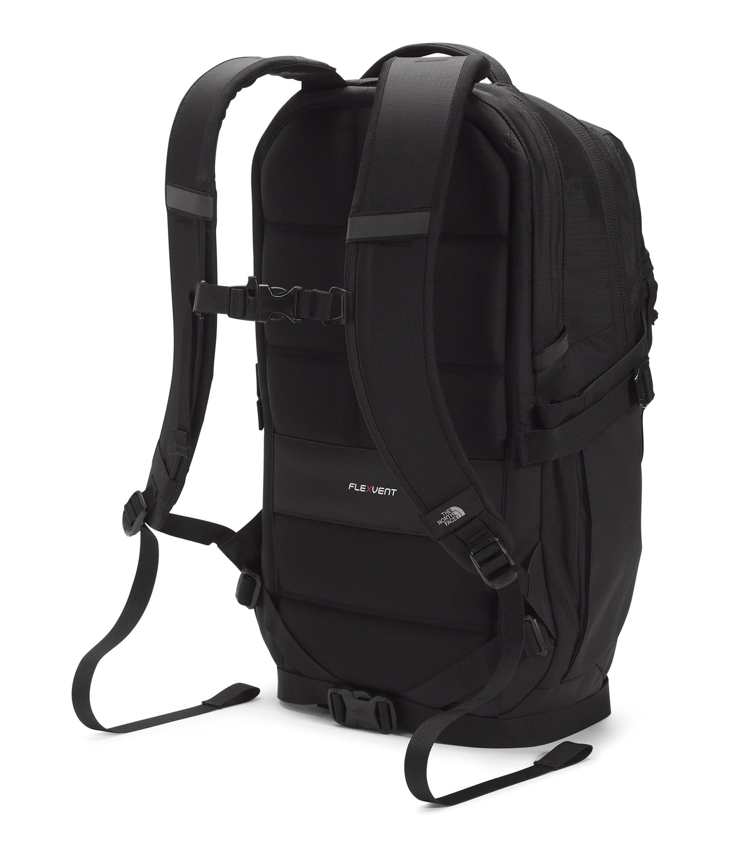 THE NORTH FACE Recon Everyday Laptop Backpack | Daypack with Water Repellent Finish, 16" Laptop Sleeve, 2 Water Bottle Pockets, TNF Black/TNF Black-NPF, One Size