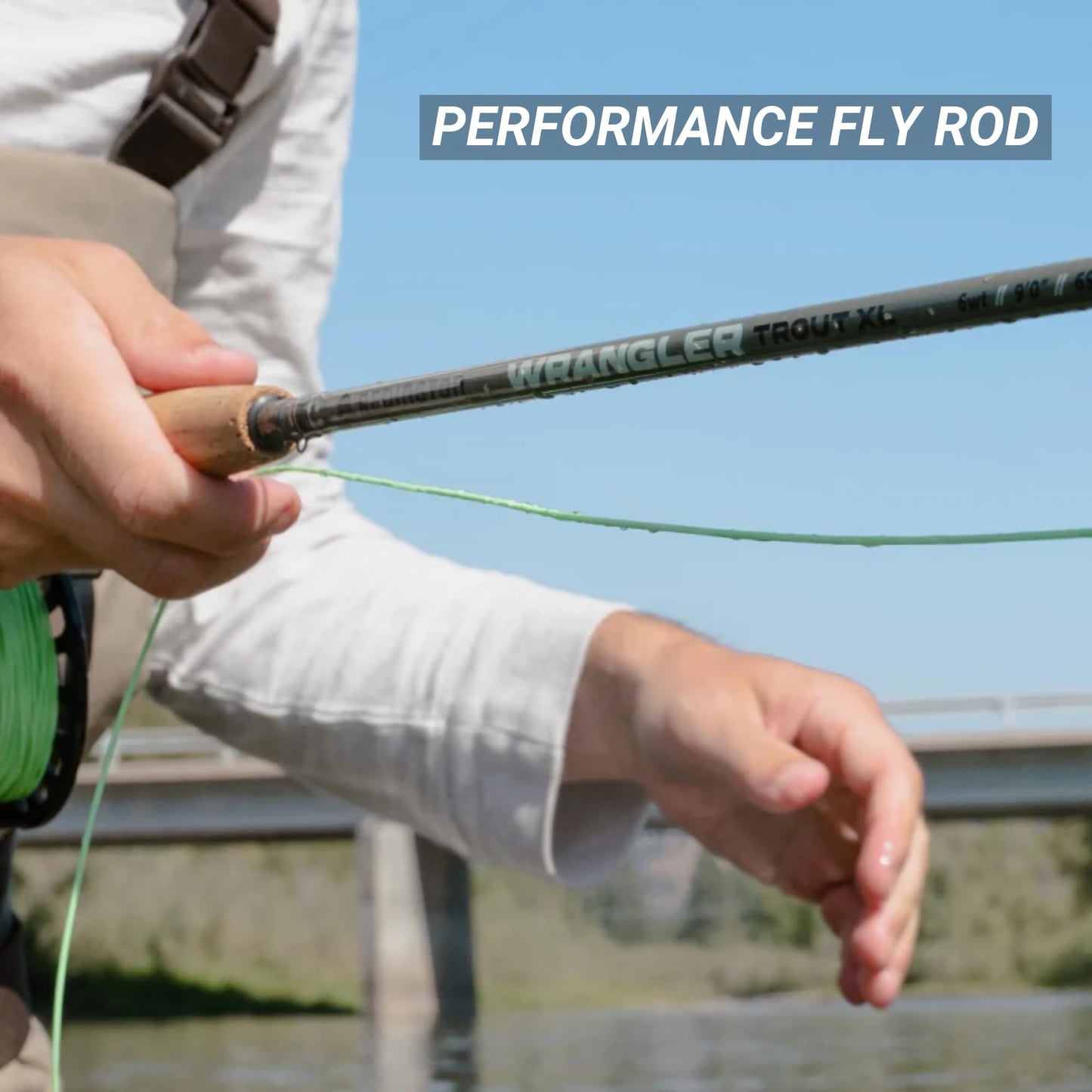 Redington Wrangler Fly Fishing Kit, Medium Fast Action Rod, Crosswater Reel, Fly Line, Leader, & Carrying Case