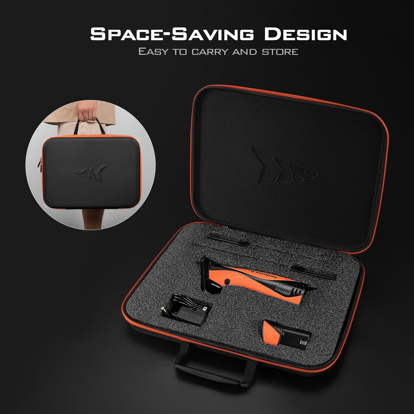 KastKing Lithium-ion Electric Fillet Knife (Speed Demon Pro) - Rechargeable, Cordless, High Speed, Extended Battery Life, Superior Blade, Ergonomic Handle, Carry Case Fishing, Filleting, Outdoors