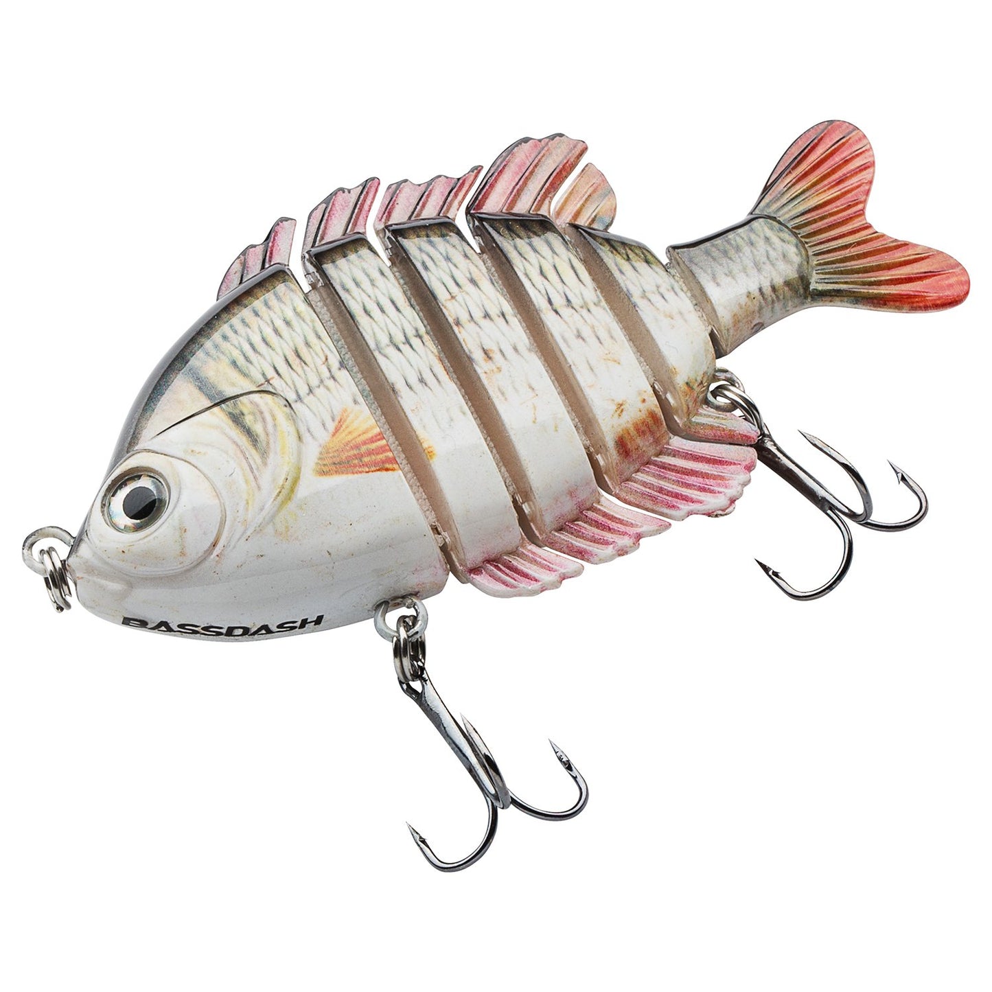 BASSDASH SwimPanfish Multi Jointed Panfish Bluegill Swimbaits Hard Topwater Bass Lures Fishing Lure Crank Saltwater 3.5in/0.85oz
