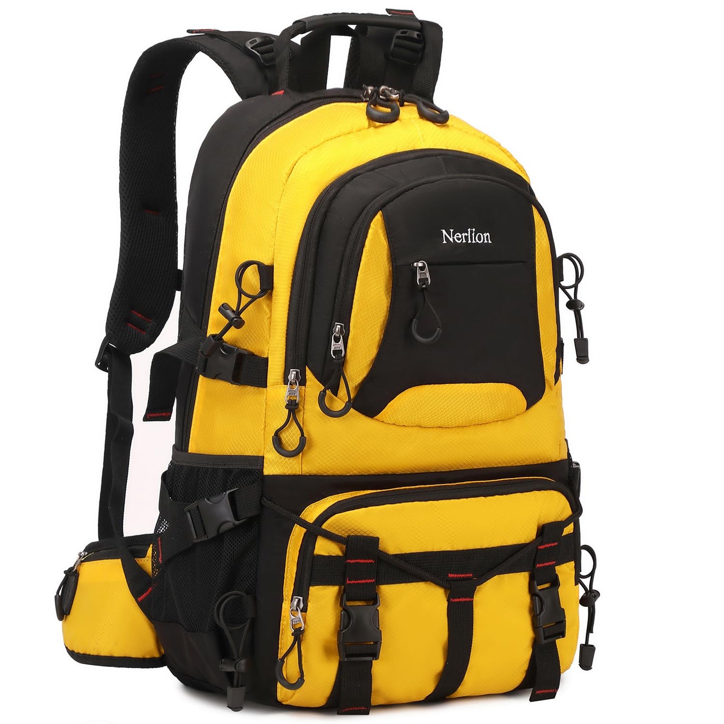 Nerlion 40L Hiking Backpack Travel Backpack for Men Women Camping Waterproof Outdoor Hiking Daypack Lightweight Backpack (Orange)