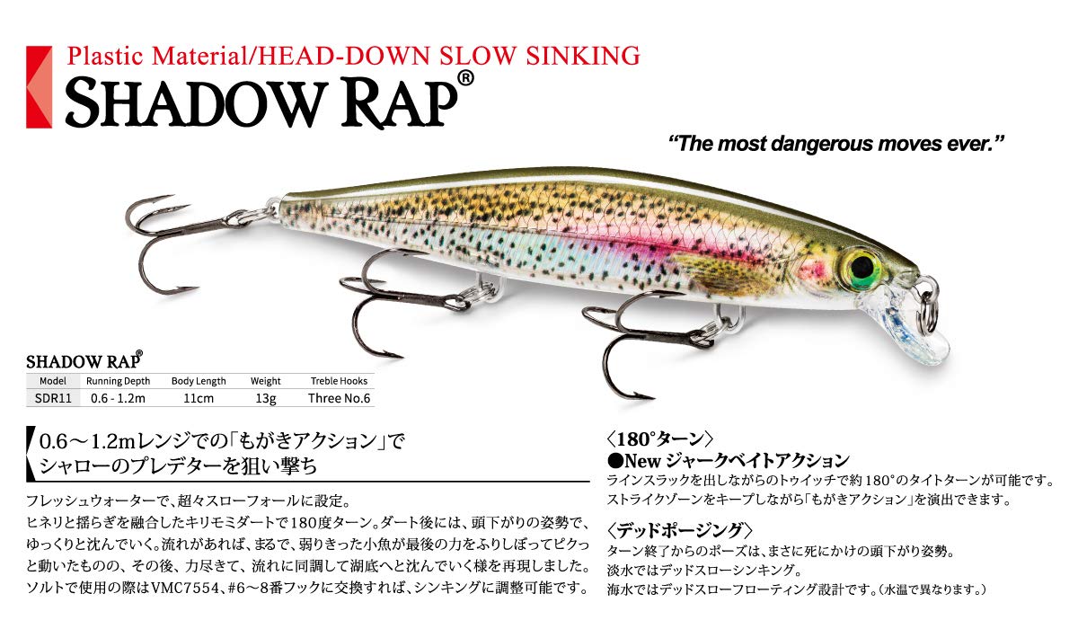 Rapala Minnow Shadow Wrap SDR Lure