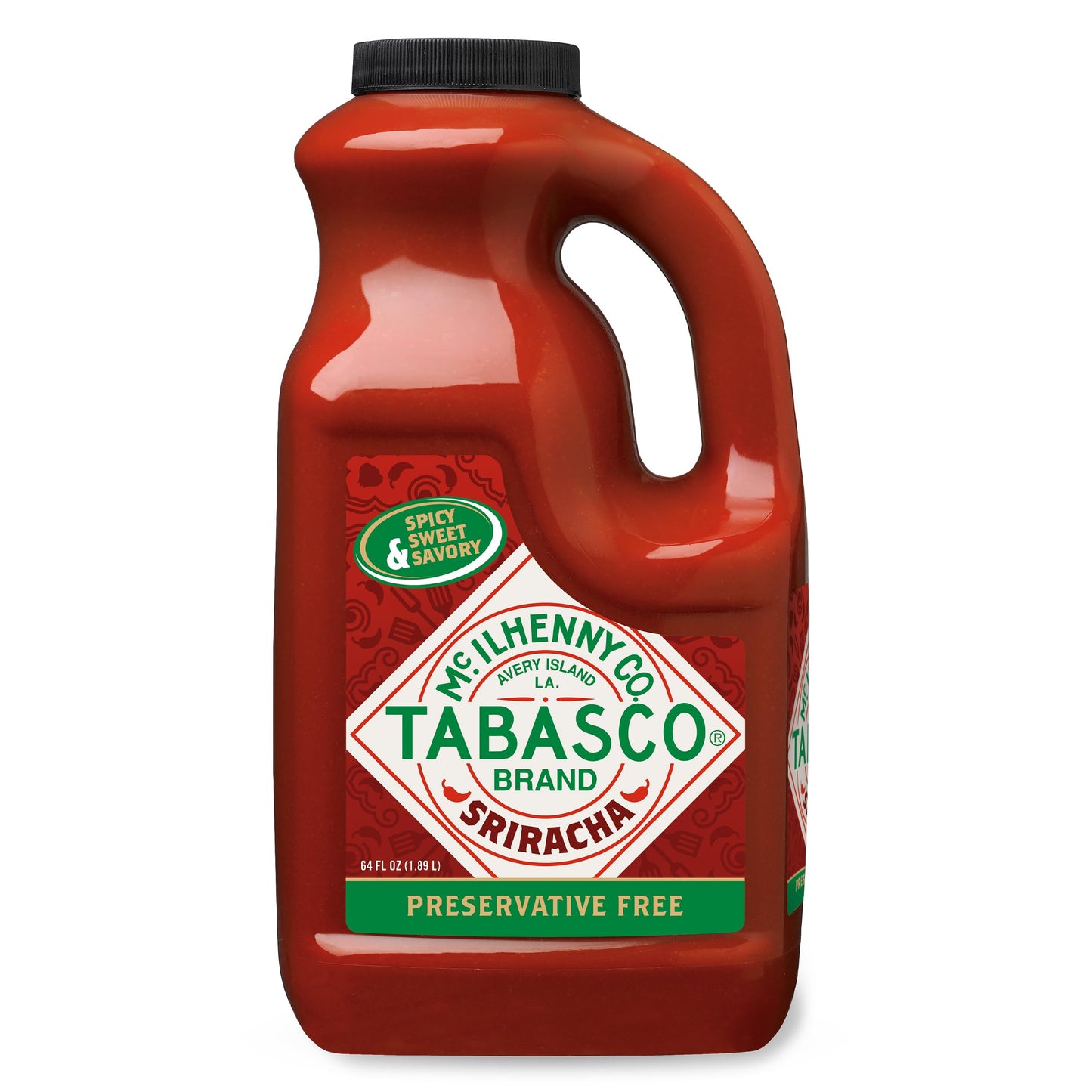 TABASCO Brand Original Red Pepper Hot Sauce, Medium Heat, Bulk Plastic Jug, Classic & Versatile, Three Simple Ingredients, For Large Recipes & Marinades, Great on Everything, 128 Fl Oz (Pack of 1)