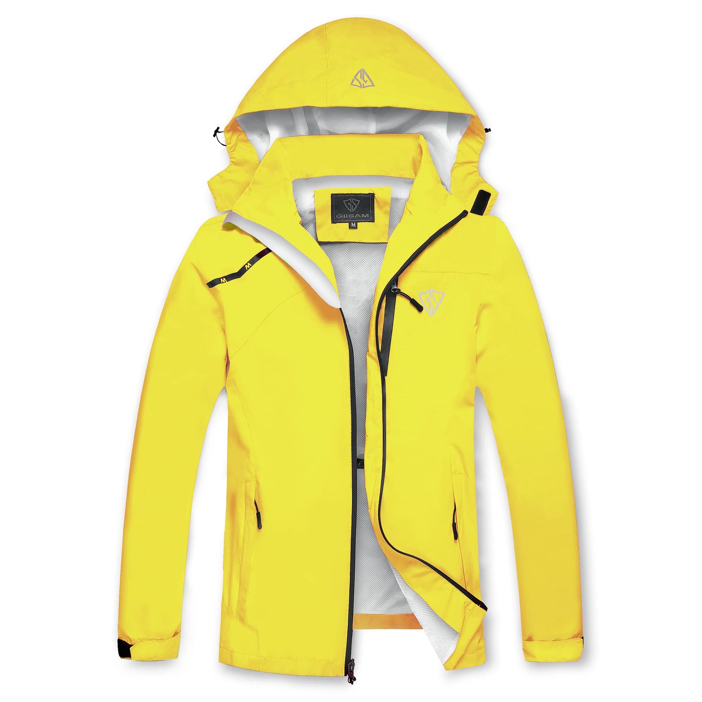 GIISAM Mens Windproof Jacket Waterproof Lightweight Mountain Sport Jacket for Men Hooded Windbreaker Raincoat