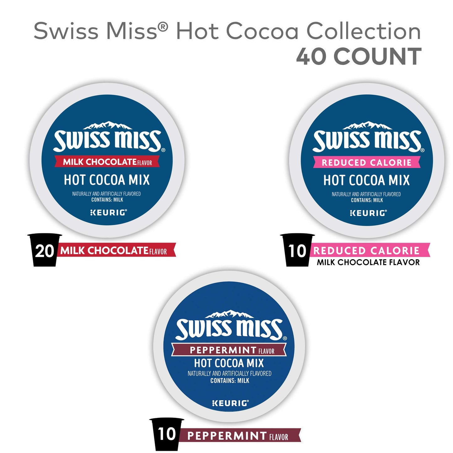 Swiss Miss Milk Chocolate Flavor Hot Cocoa Mix Canister, 76.55 oz.