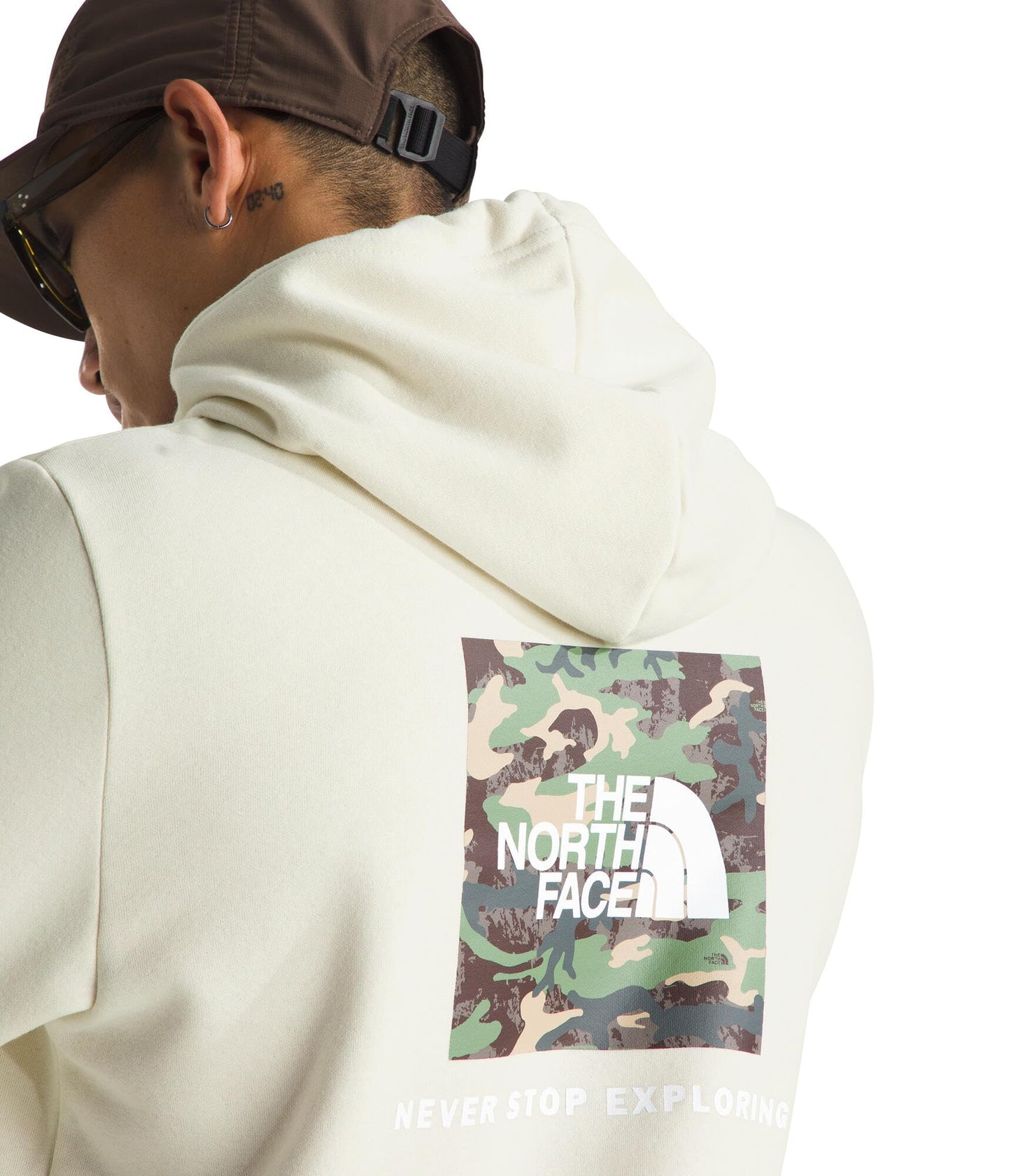 THE NORTH FACE Men's Evolution Box Camo Fill Hoodie | Sweatshirt With 2 Piece Hood, Adjustable Drawcord, Kangaroo Hand Pocket