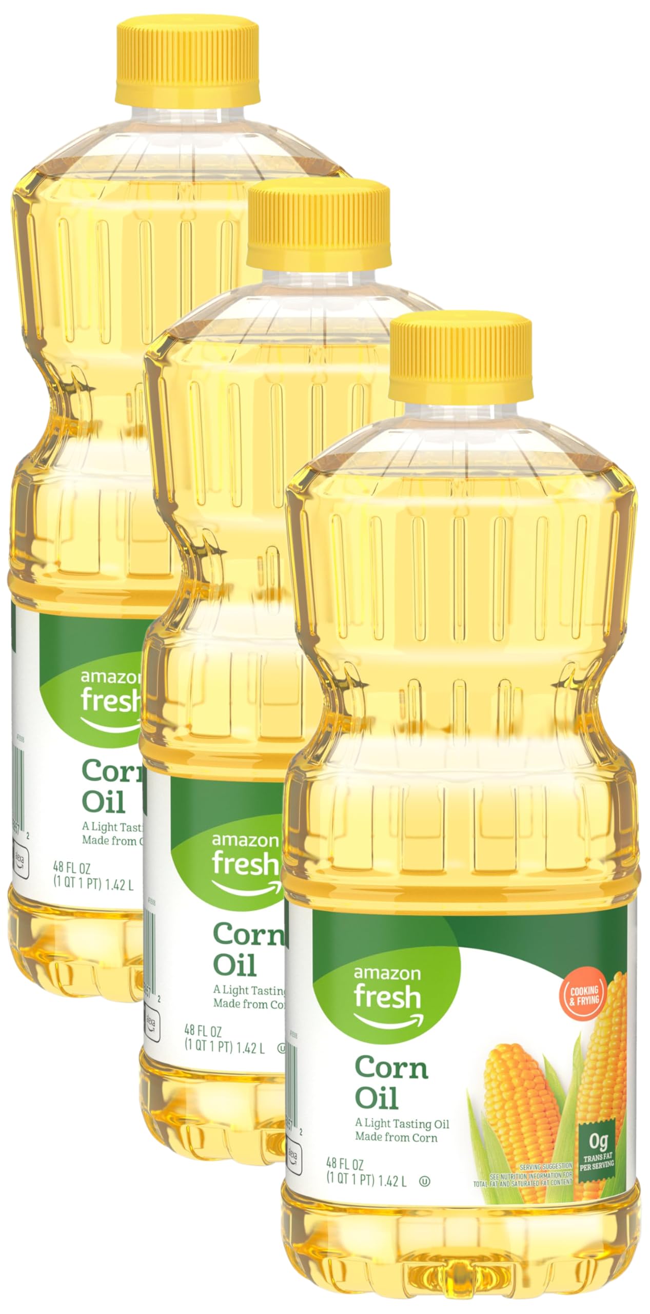 Amazon Fresh, Corn Oil, 128 Fl Oz (Previously Happy Belly, Packaging May Vary)
