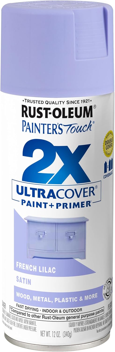 Rust-Oleum 331182 Painter's Touch 2X Ultra Cover Spray Paint, 12 oz, Ultra Matte Black
