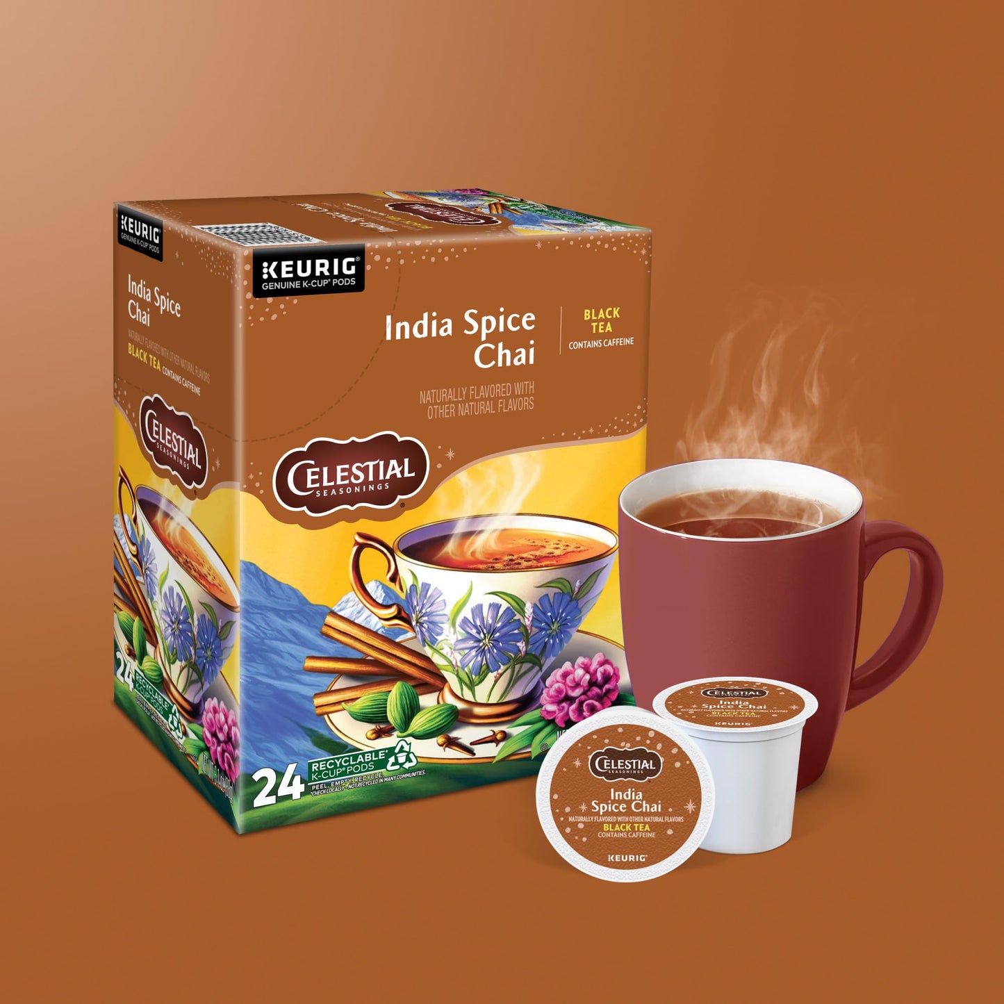 Celestial Seasonings English Breakfast Black Tea, Single-Serve Keurig K-Cup Pods, 96 Count
