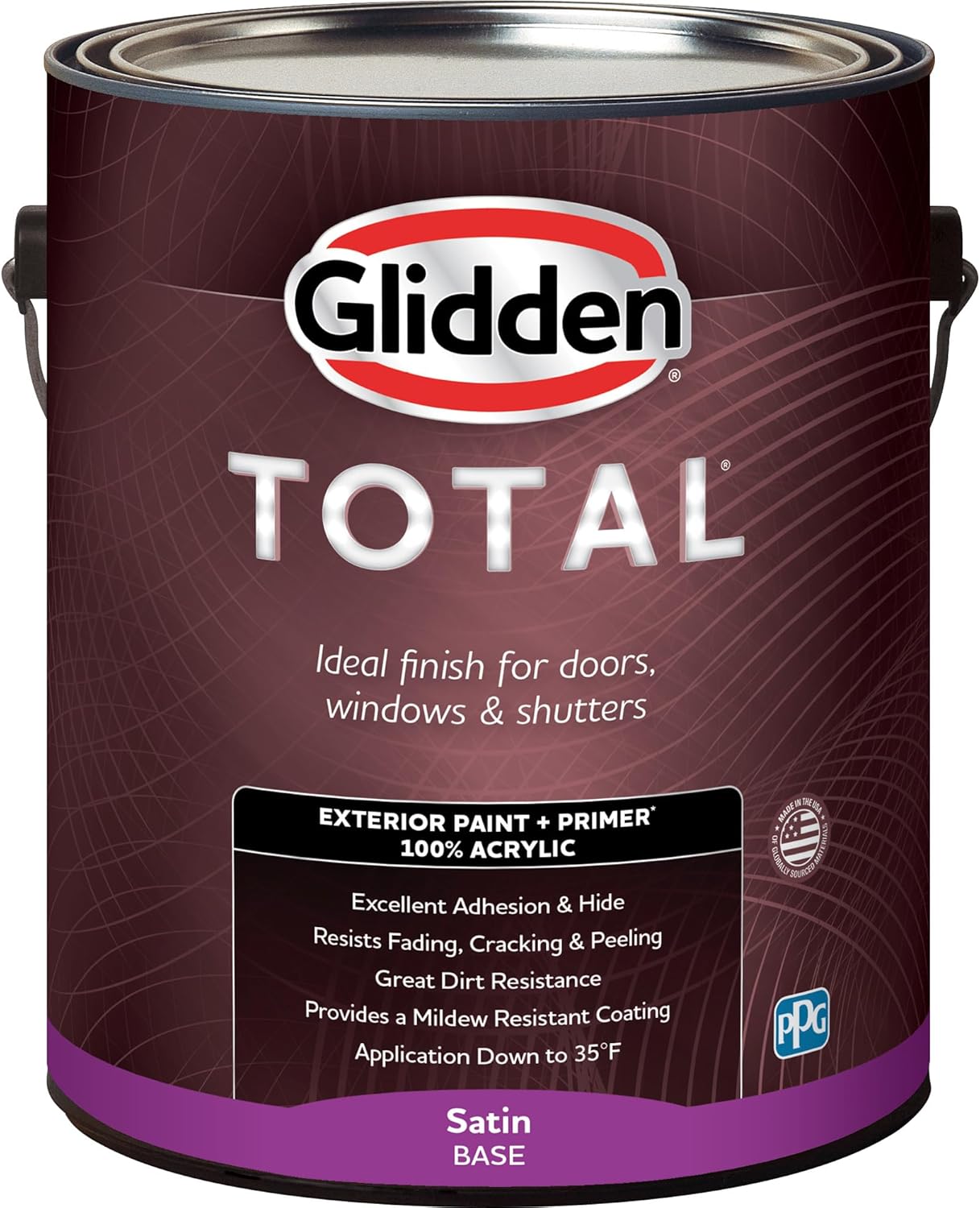 Glidden Exterior Paint + Primer: Pink/Ballet Slipper, One Coat, Semi-Gloss, 1-Gallon