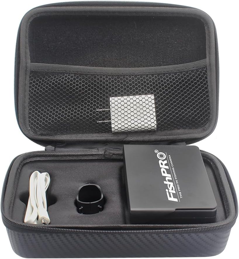 FishPRO Underwater Fishing Camera, Portable Fish Finder Camera HD 1000 TVL Infrared LED with 4.3 Inch LCD Monitor for Ice Lake Sea Boat Kayak Fishing