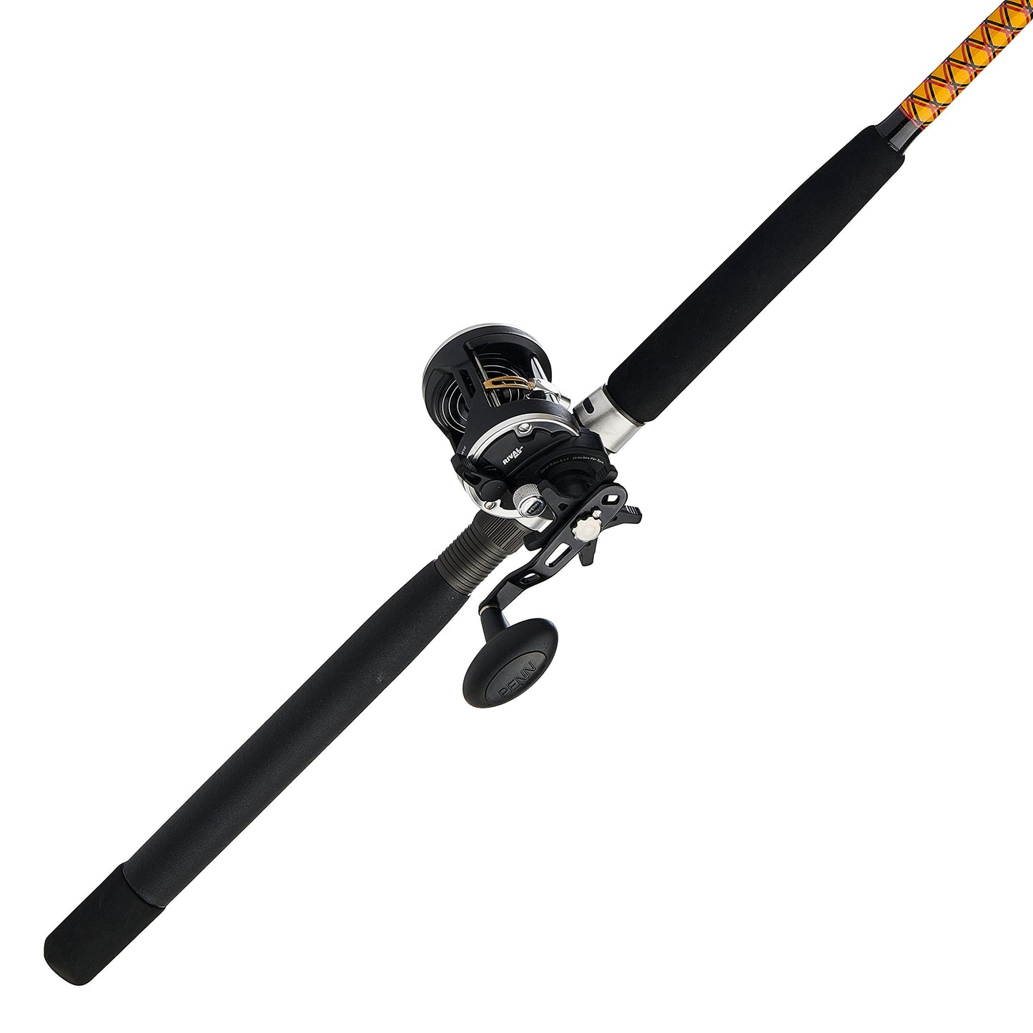 Ugly Stik Bigwater Casting Fishing Rod & Penn Rival Level Wind Conventional Reel Combo