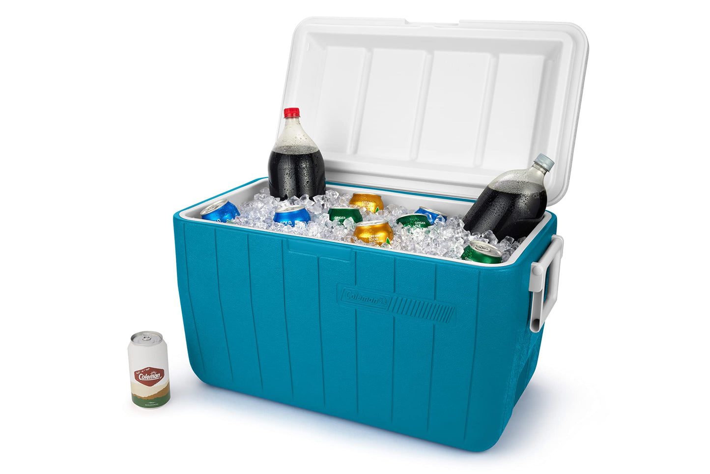 Coleman Chiller Series 48qt Insulated Portable Cooler, Hard Cooler with Ice Retention & Heavy-Duty Handles, Great for Camping, Tailgating, Beach, Picnic, Groceries, Boating & More