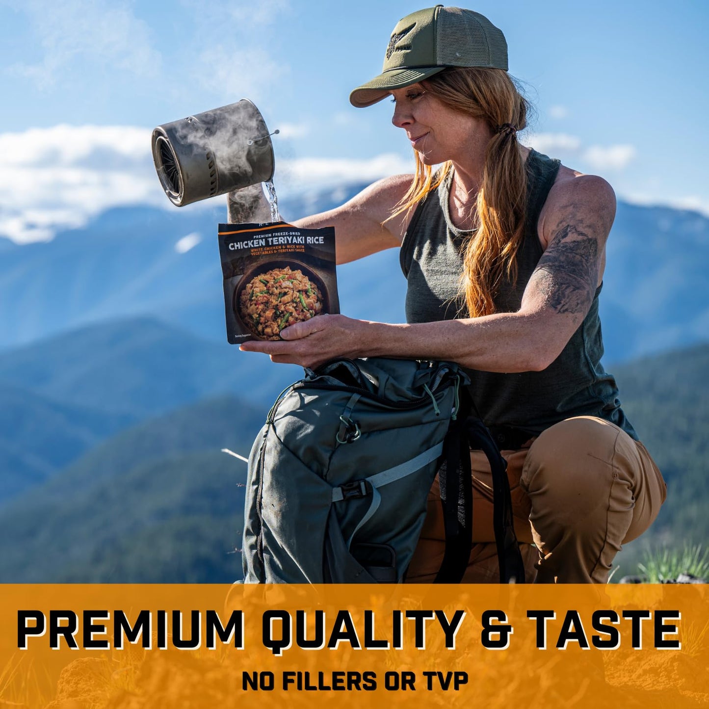 Peak Refuel Buckets | 100% Real Meat | Premium Freeze-Dried Meals for Backpacking, Camping & Survival | 24 Servings | MRE Emergency Food (Essentails Bucket)