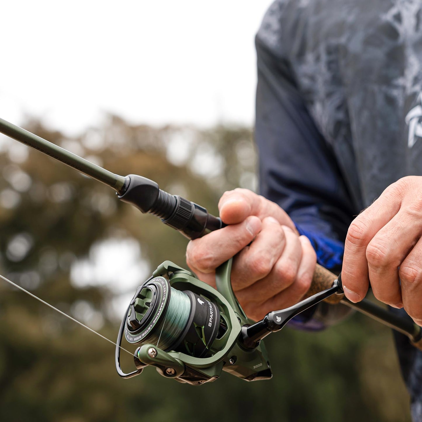 KastKing Spartacus II Twin-Tip Fishing Rod and Reel Combo, Spinning & Casting Combo, Fishing Poles and Reels Combo, KastFlex IM6 Graphite Blanks, 2-Piece Rods with Extra Tips