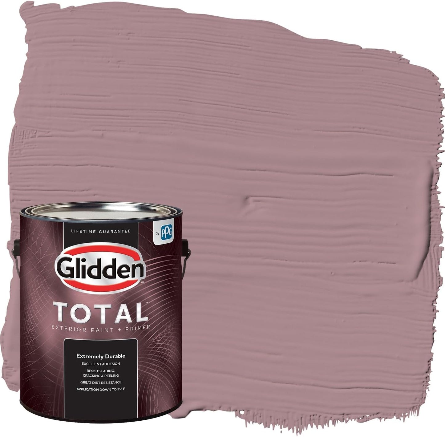 Glidden Exterior Paint + Primer: Pink/Ballet Slipper, One Coat, Semi-Gloss, 1-Gallon