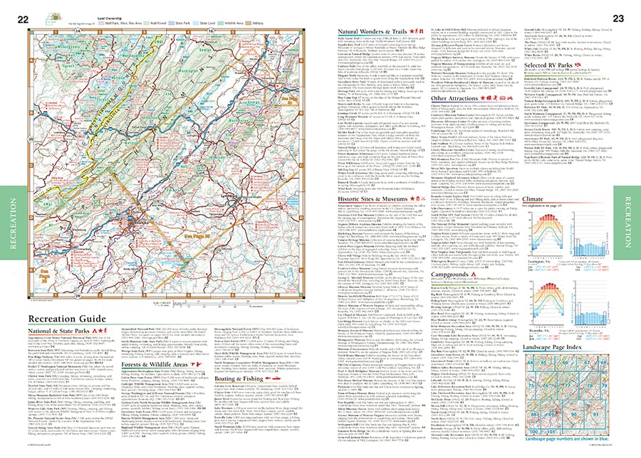 Southern Appalachians Road & Recreation Atlas (Benchmark Recreation Atlases)
