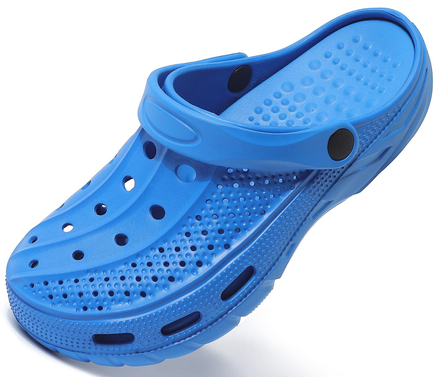 ChayChax Men's and Women's Arch Support Clogs Garden Shoes Slip-on Outdoor Beach Slippers with Removable Cushion Footbed