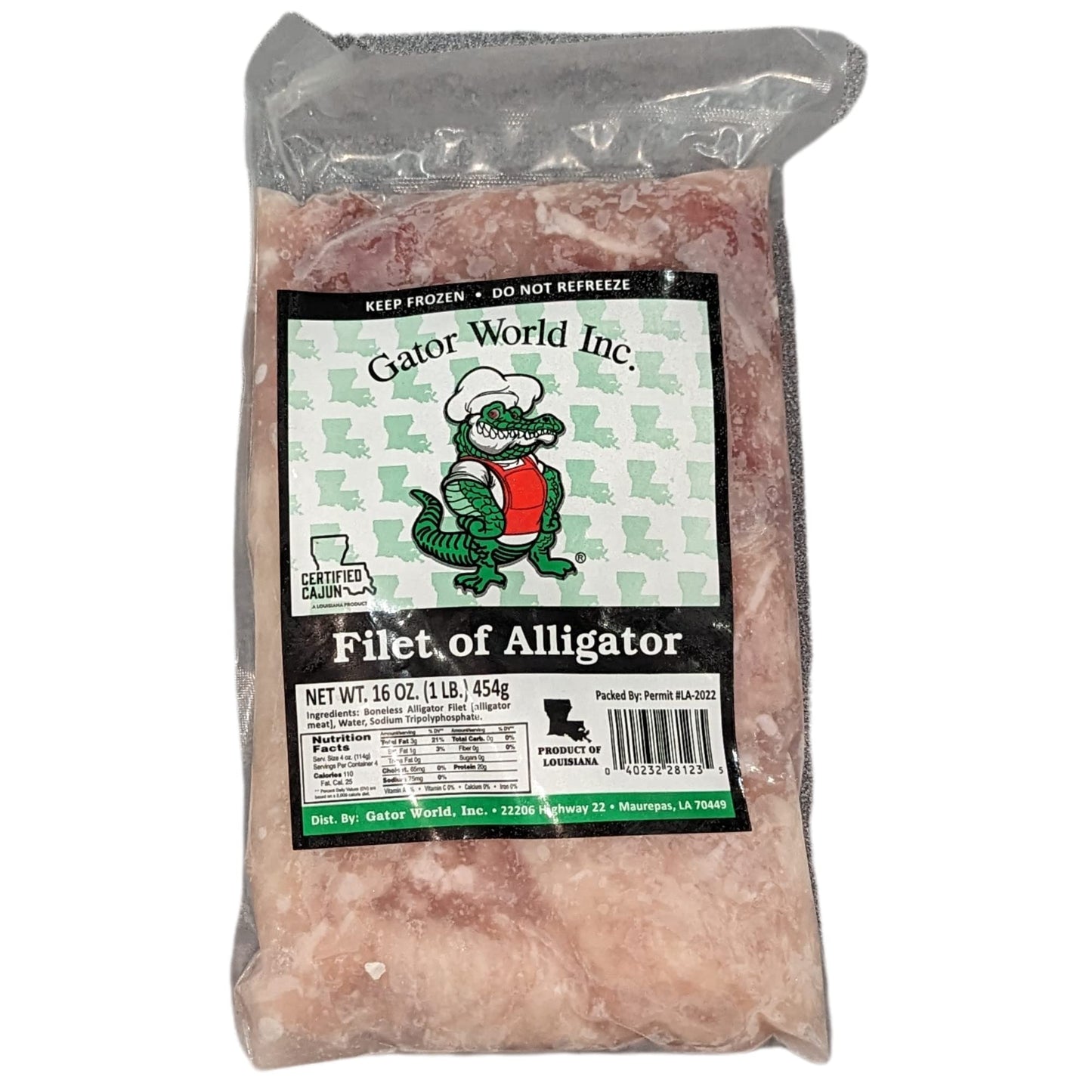 Alligator Filets - Farm Raised - Great for Grilling and Frying - Just Add Your Favorite Batter and Seasoning - Exotic and Flavorful Meat - Perfect for Cookouts, Parties, Holiday Feasts, or Work Events that need an Extraordinary Touch - Elevate Your gather